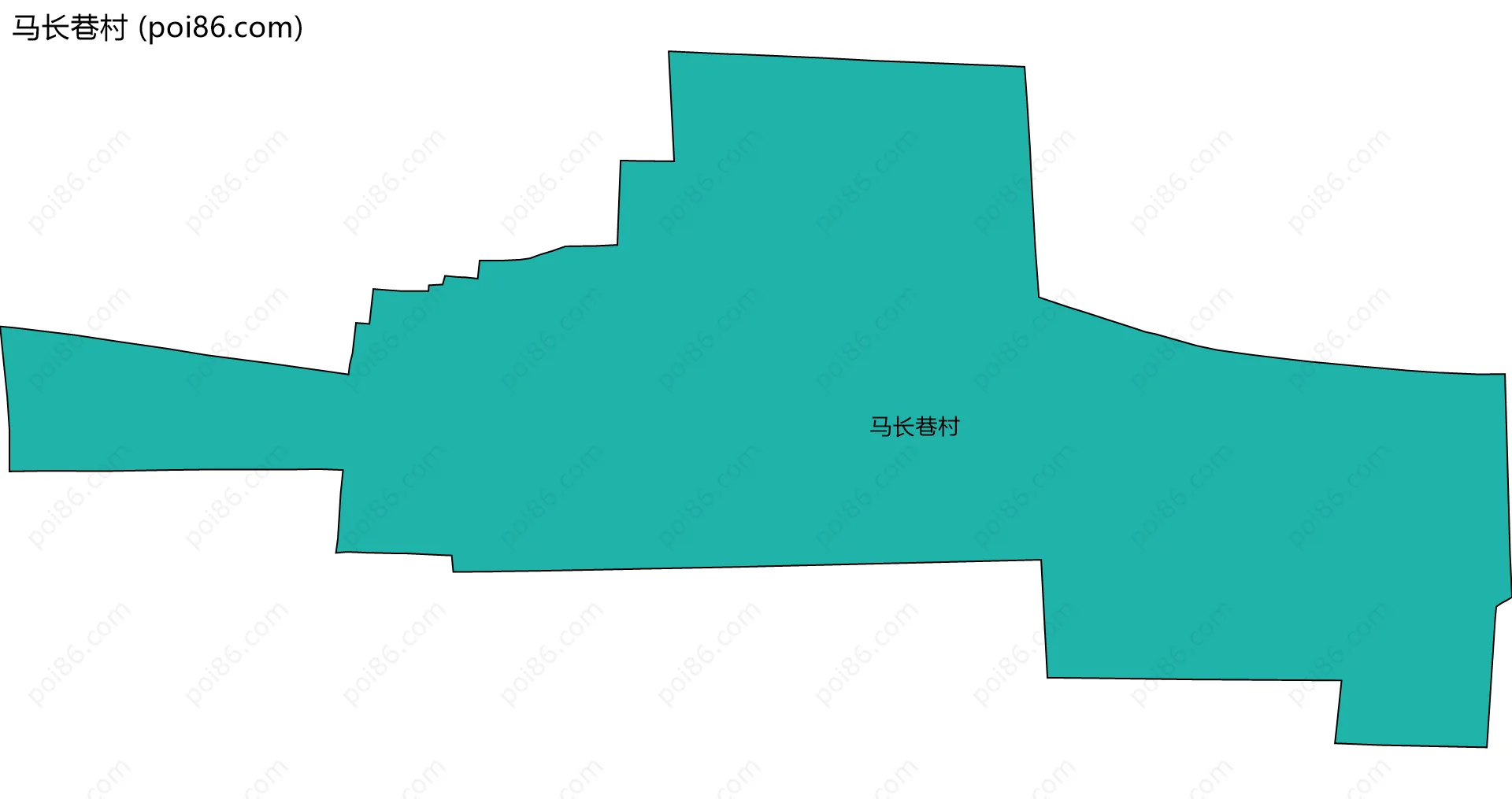 马长巷村边界地图