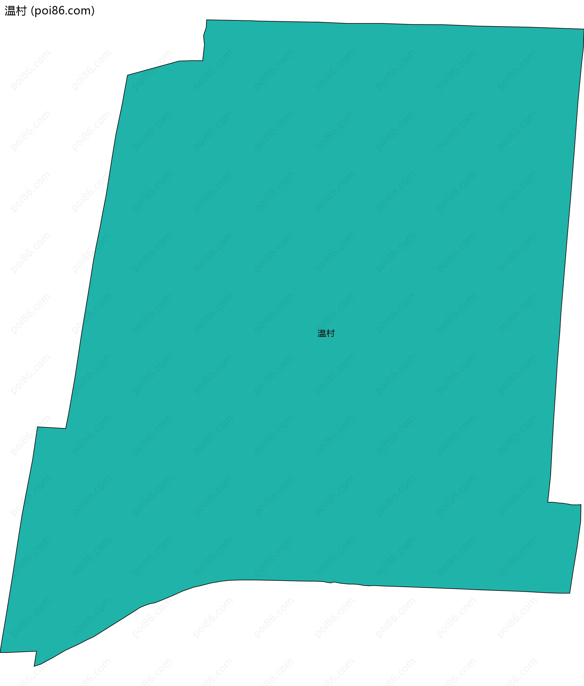 温村边界地图