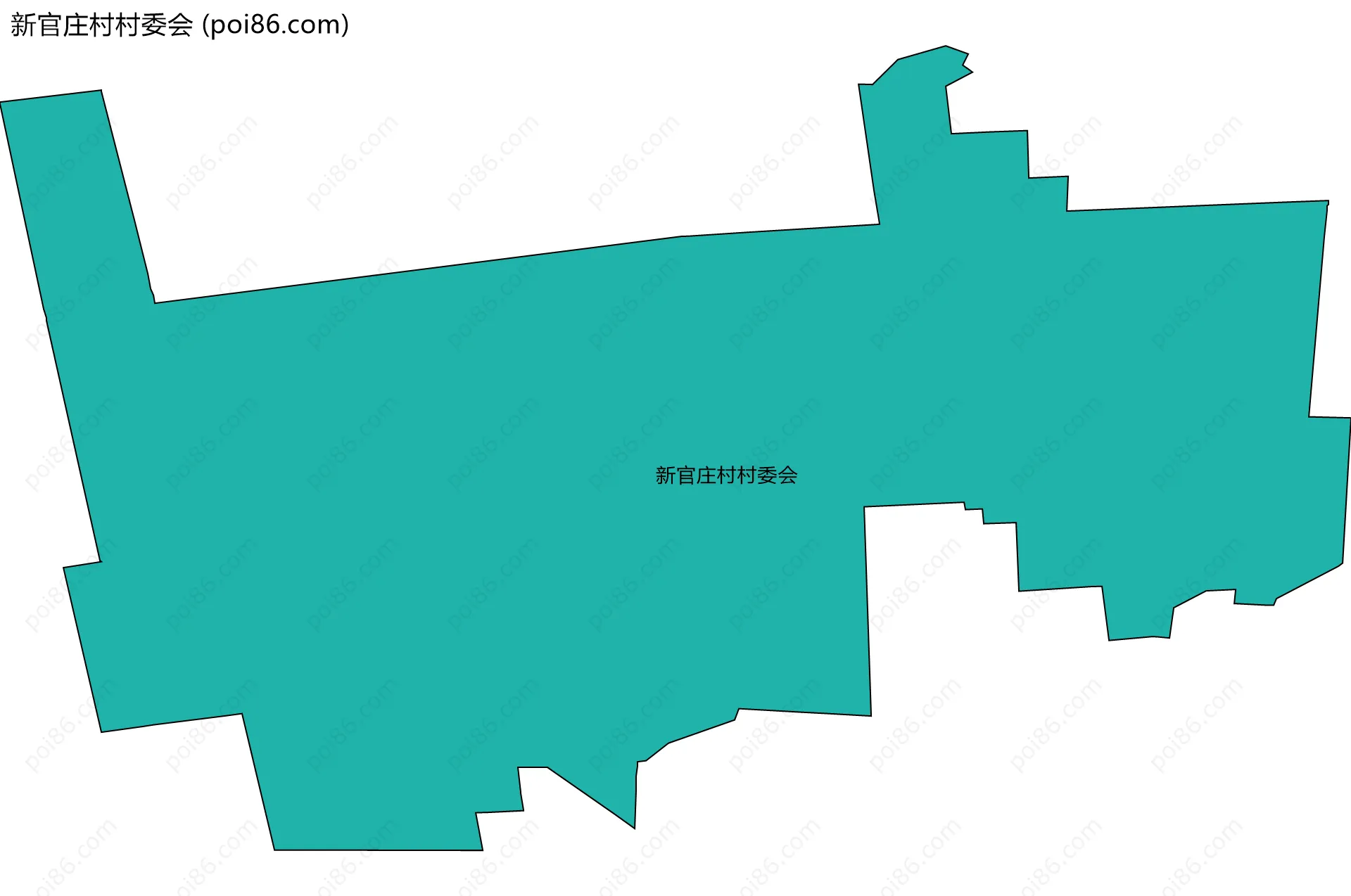 新官庄村村委会边界地图
