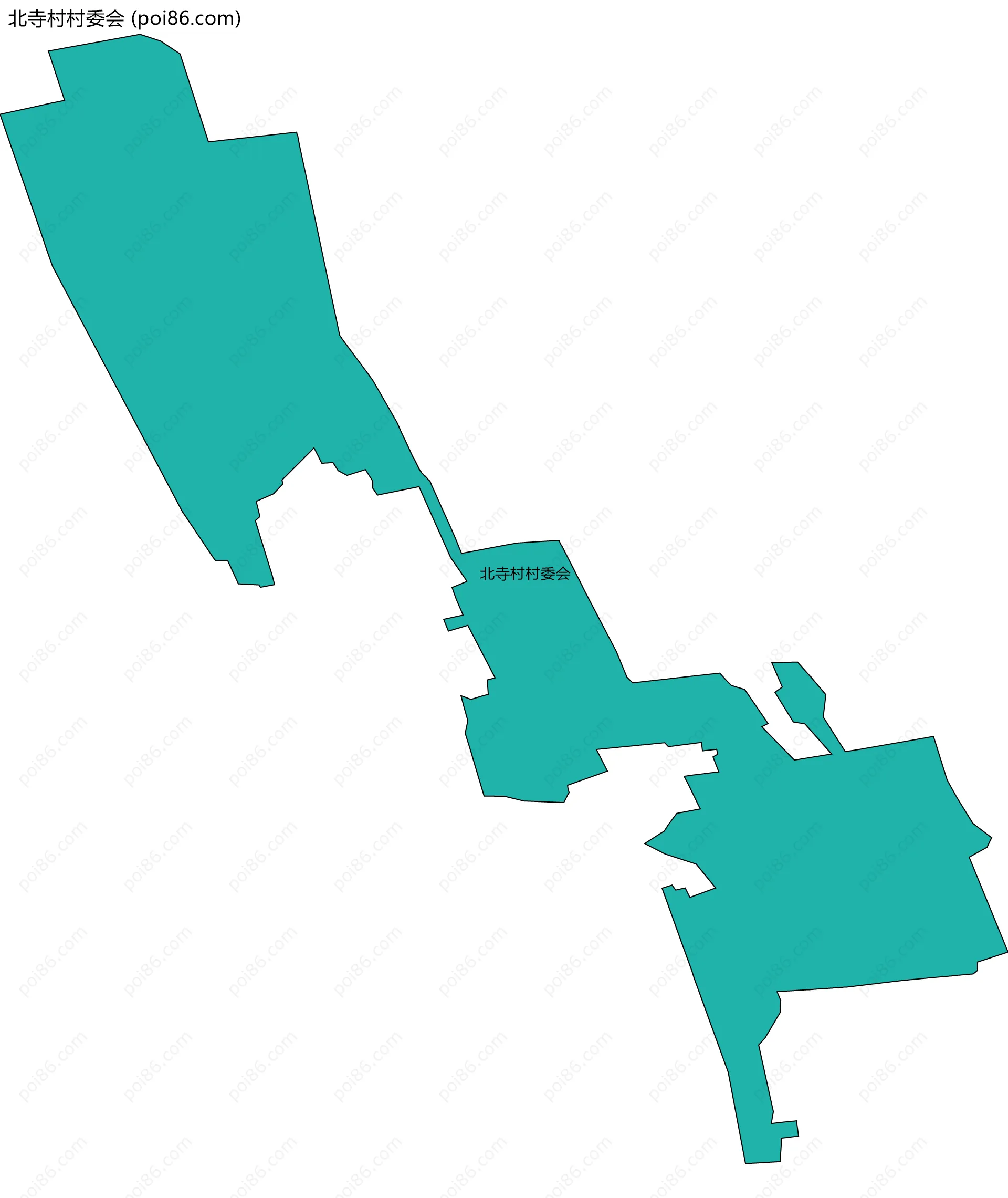 北寺村村委会边界地图