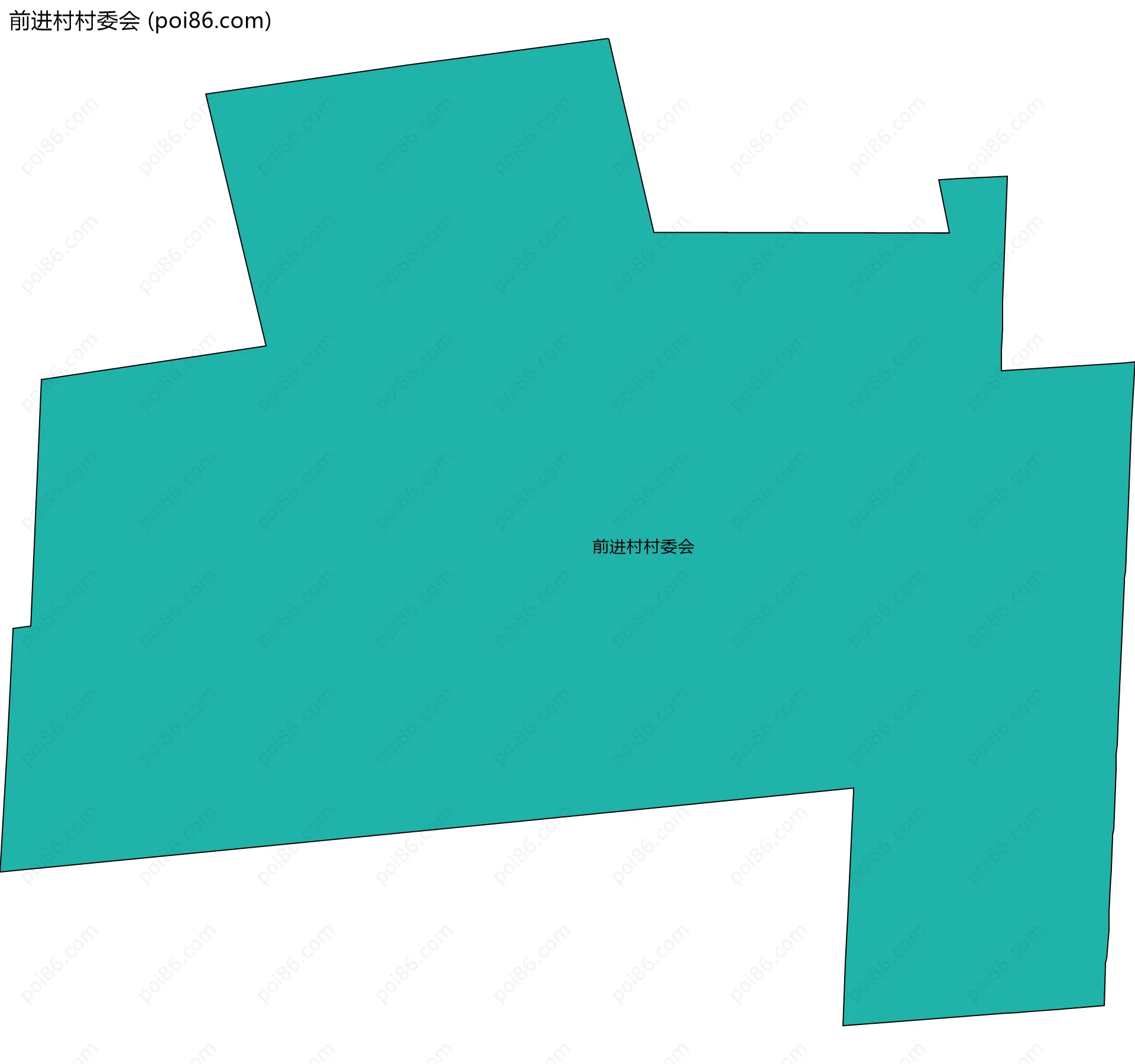 前进村村委会边界地图