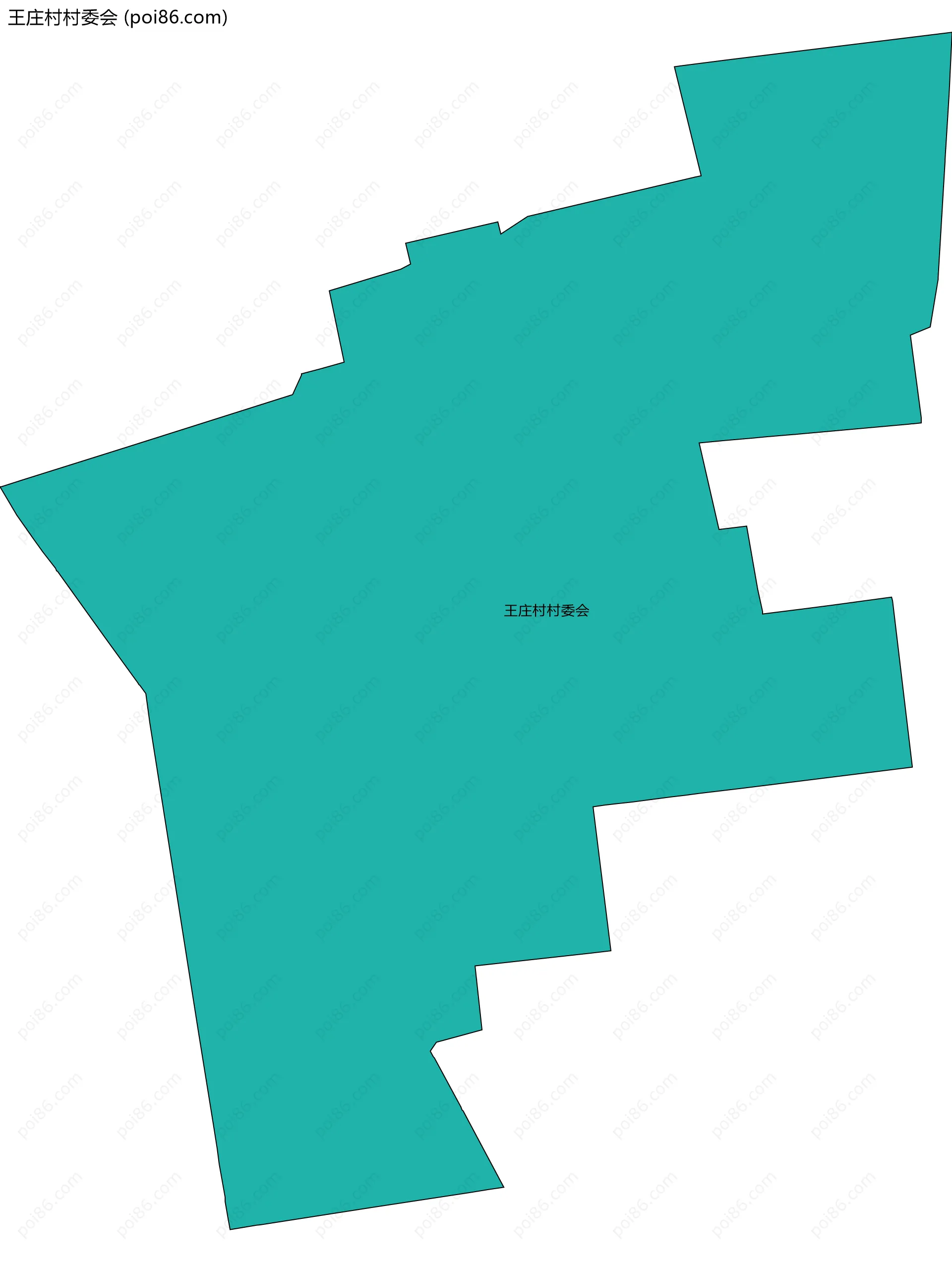 王庄村村委会边界地图