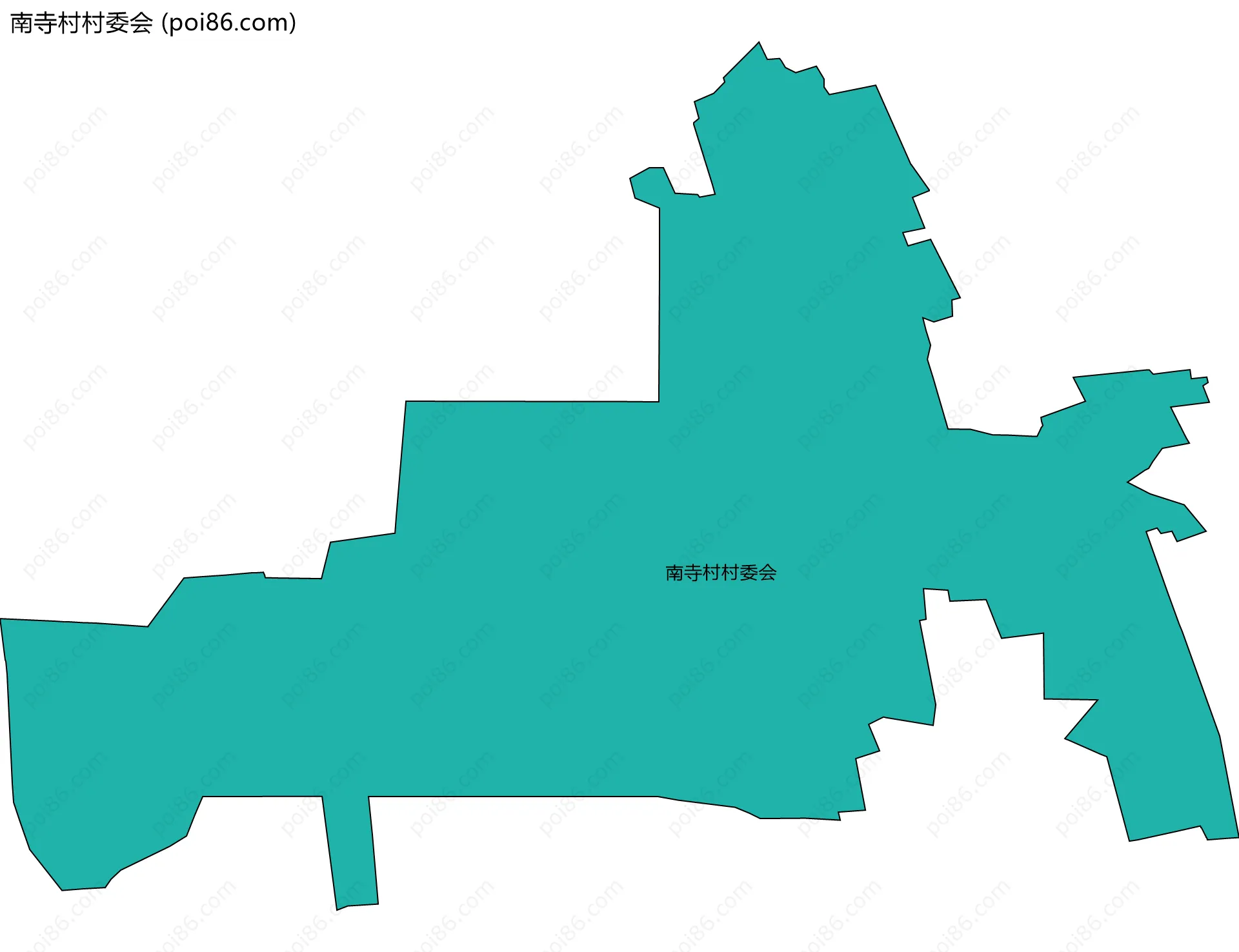 南寺村村委会边界地图