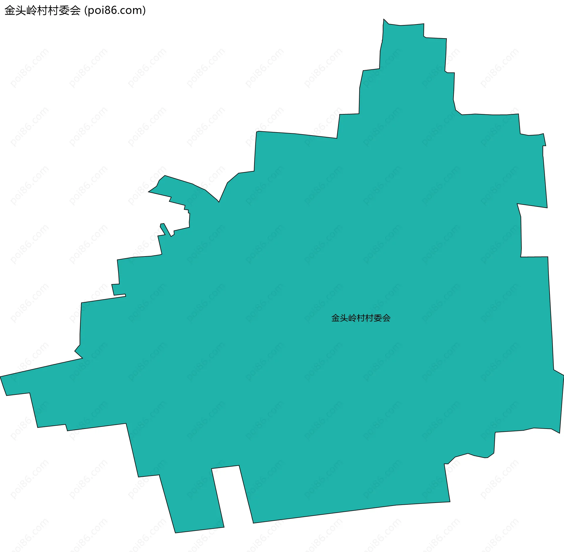 金头岭村村委会边界地图