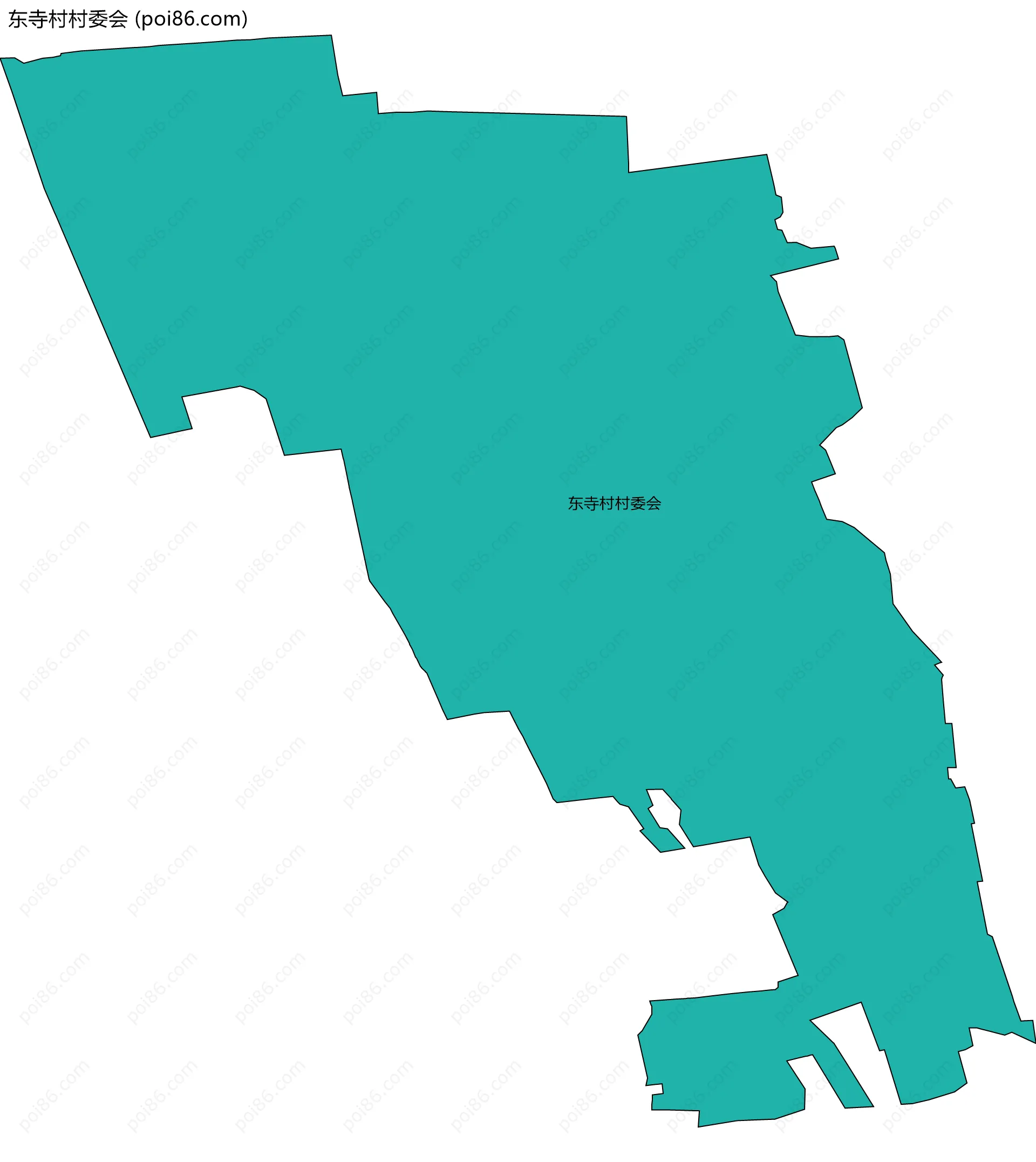 东寺村村委会边界地图