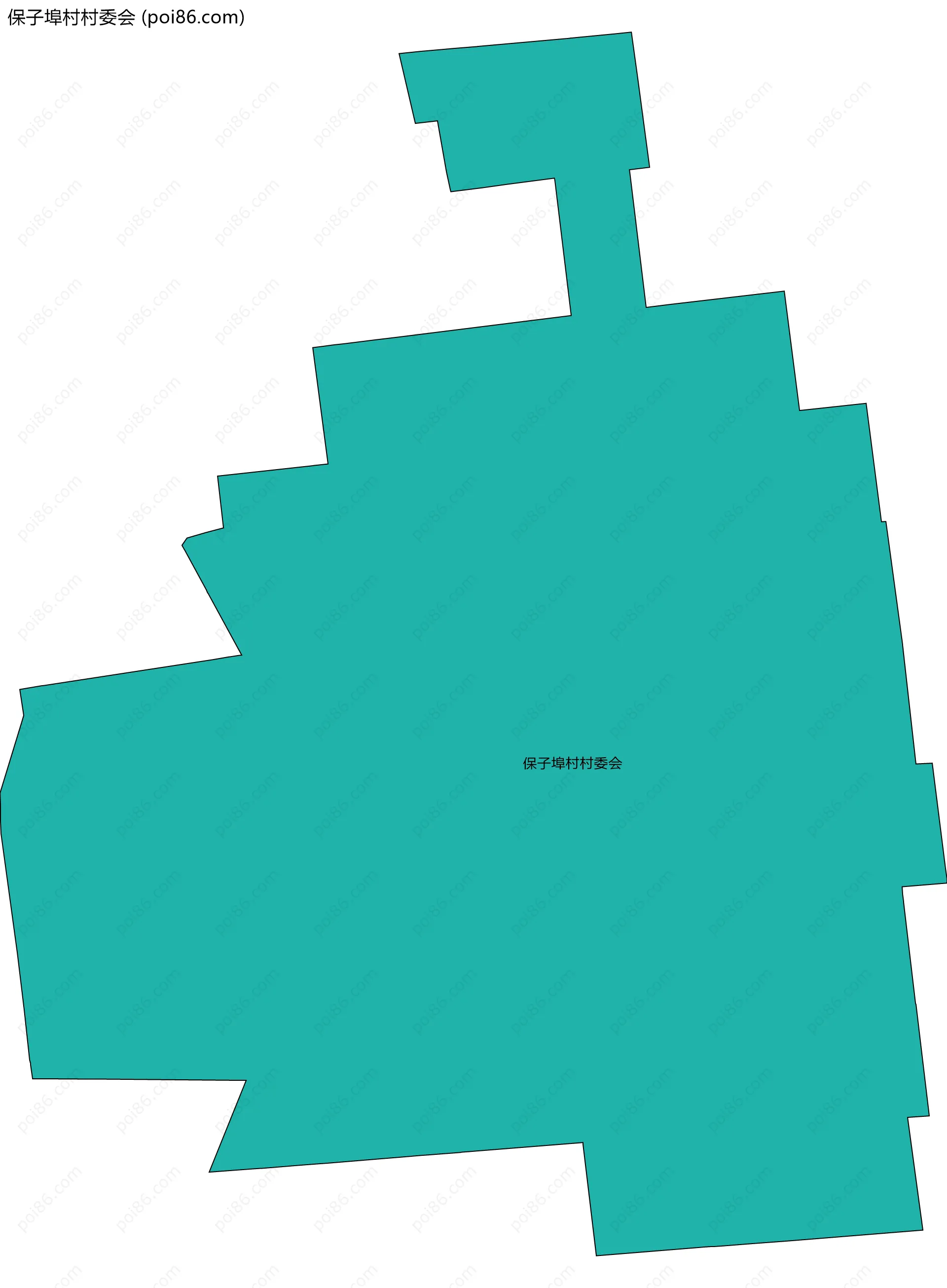 保子埠村村委会边界地图