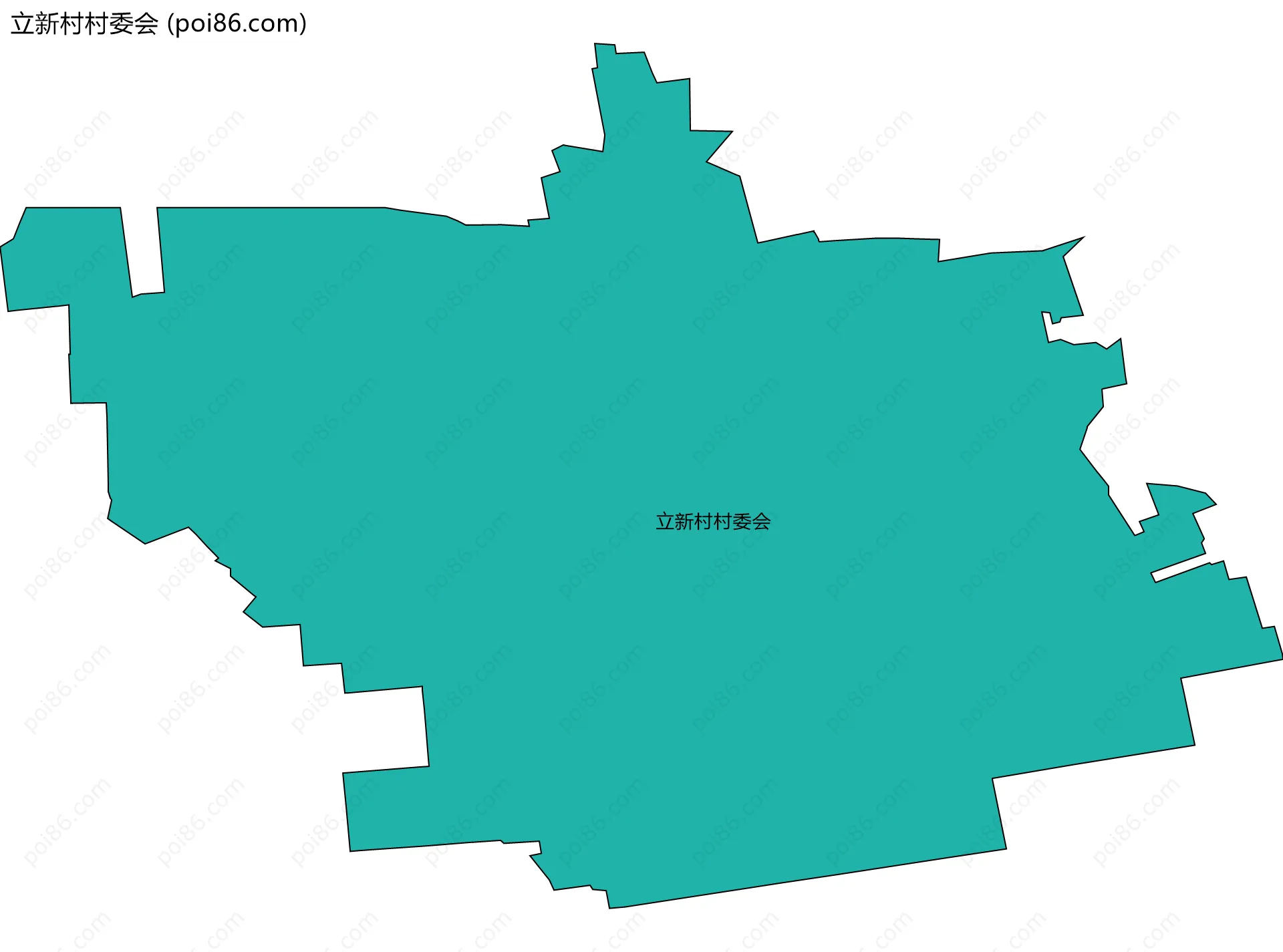 立新村村委会边界地图