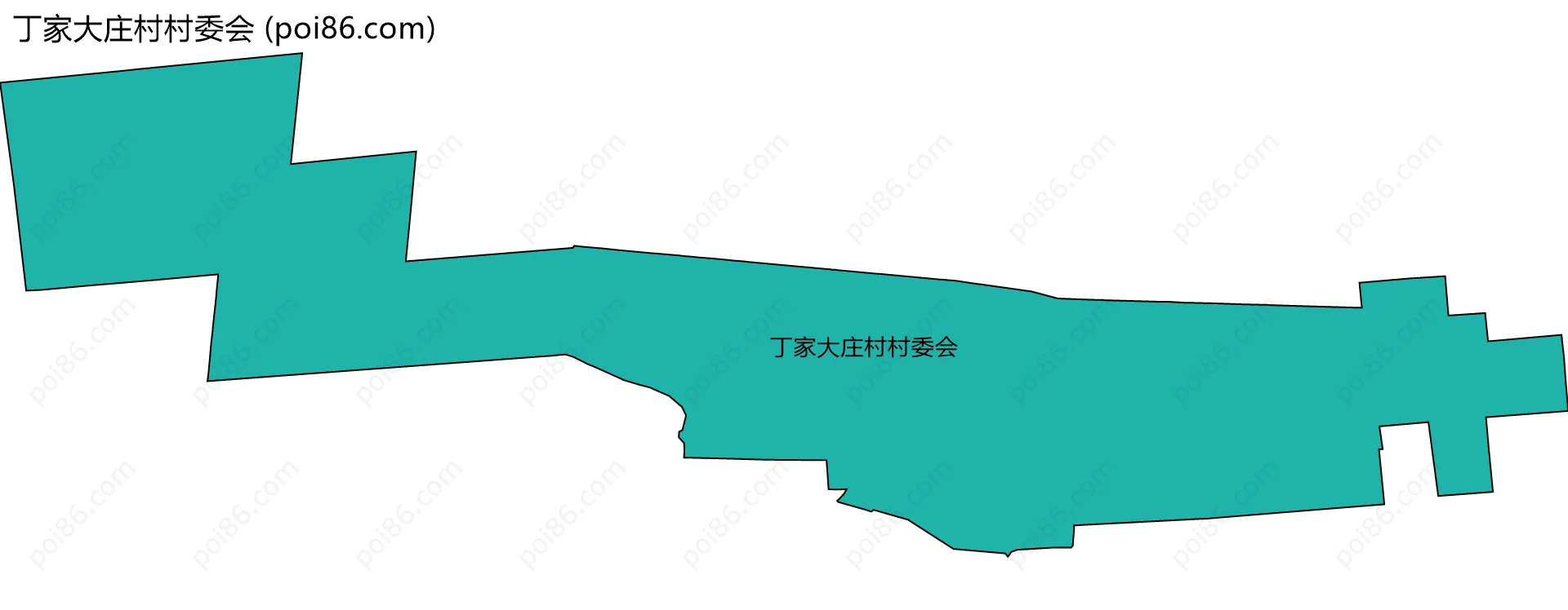 丁家大庄村村委会边界地图