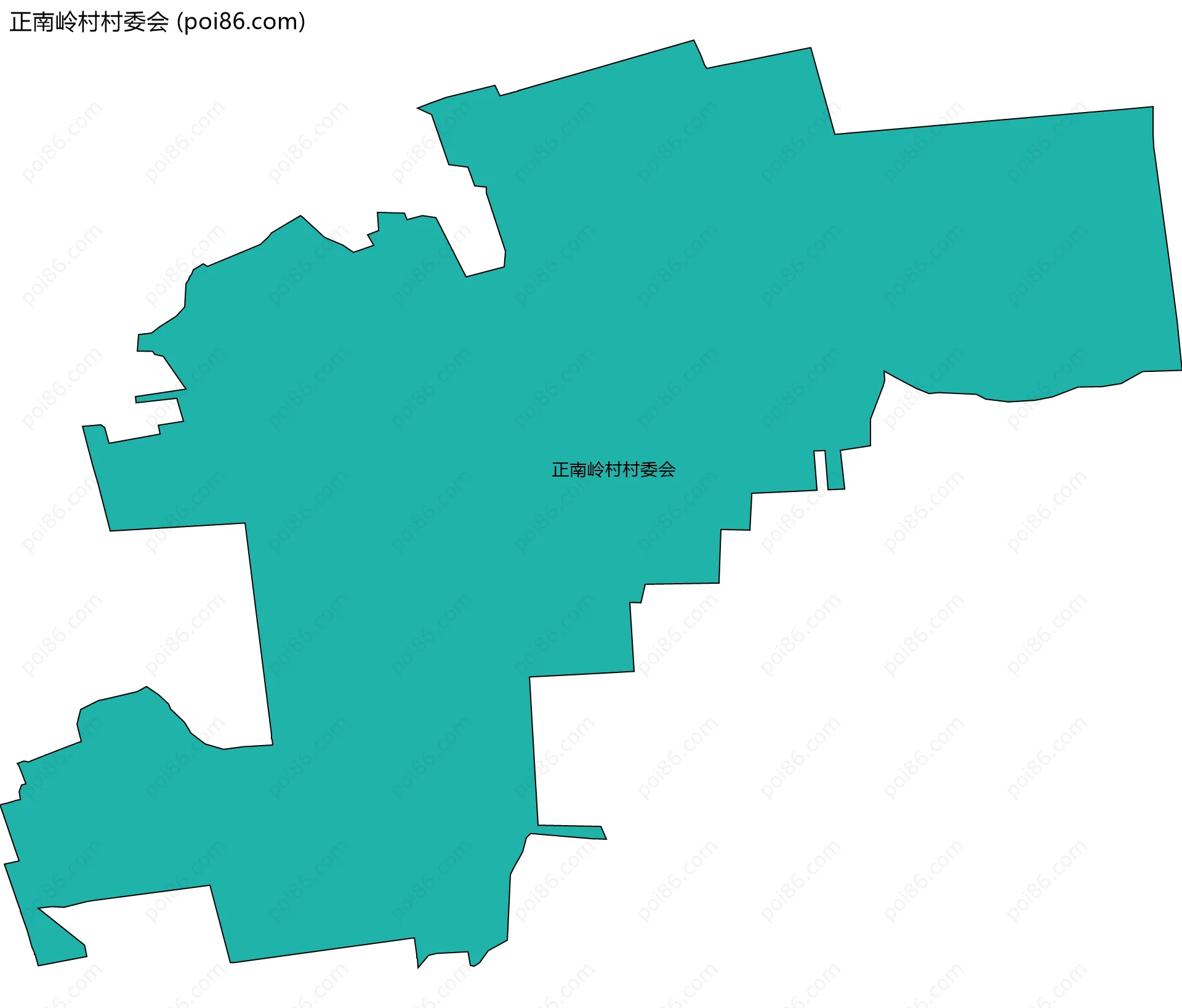 正南岭村村委会边界地图