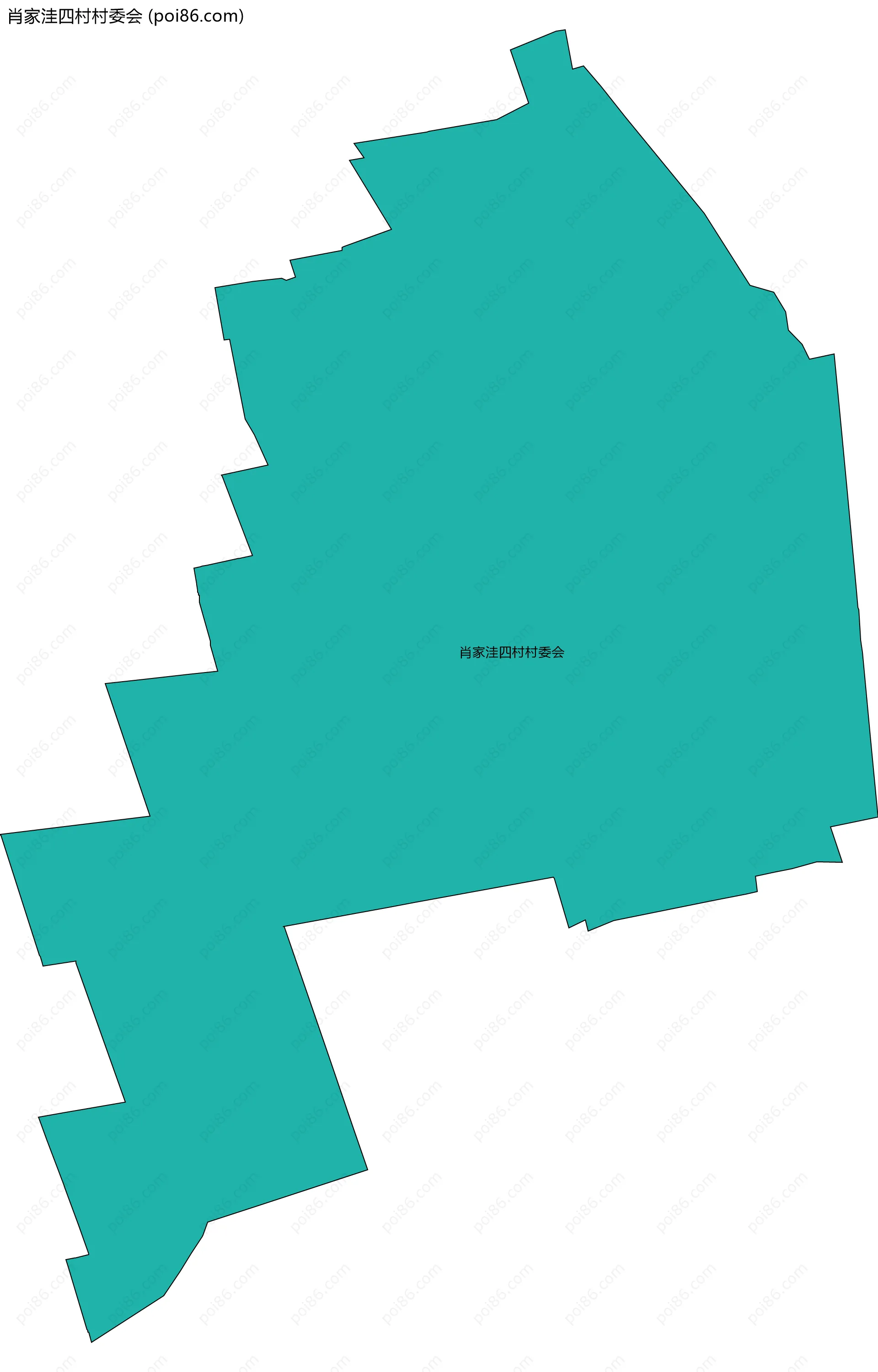肖家洼四村村委会边界地图