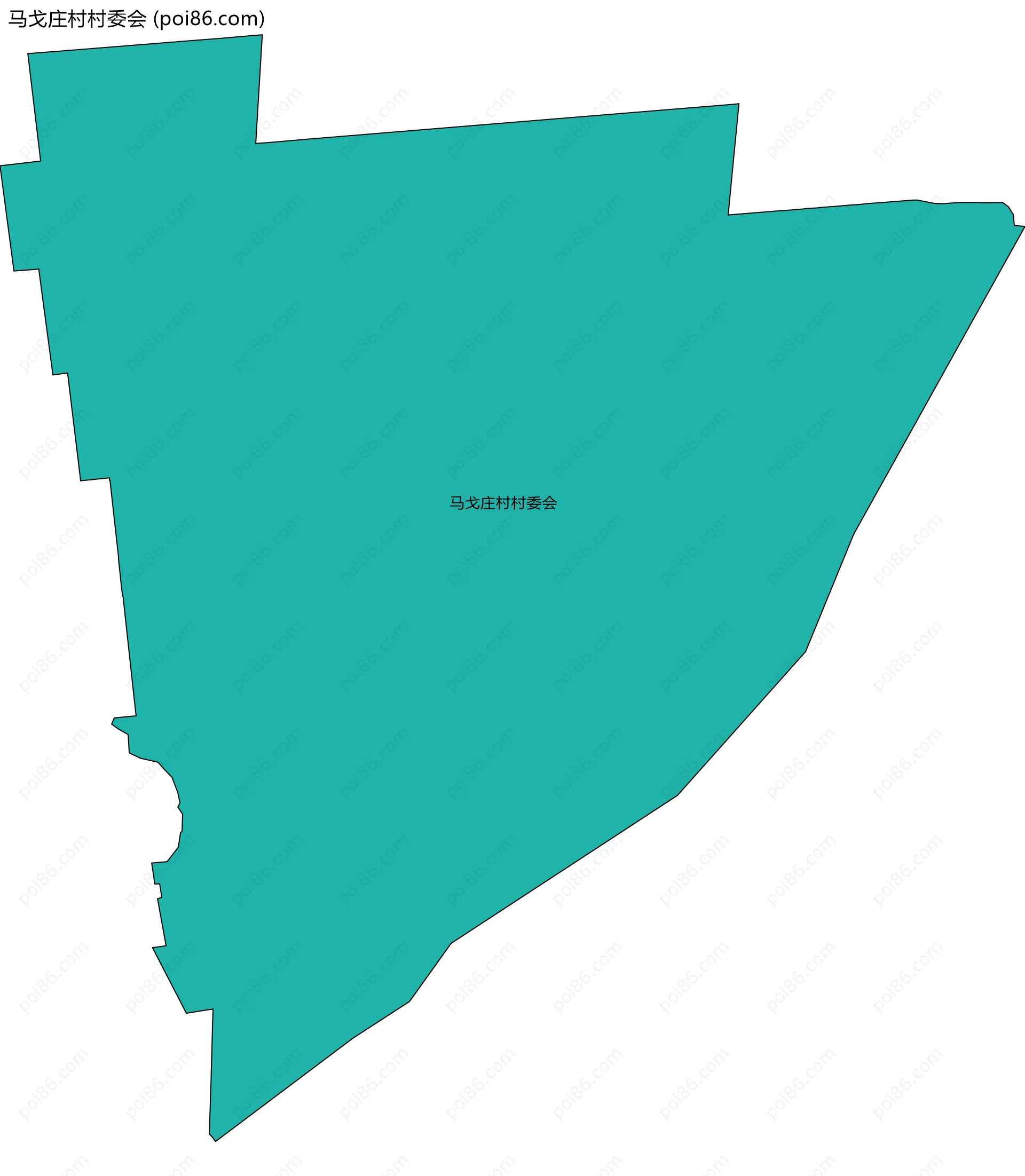 马戈庄村村委会边界地图
