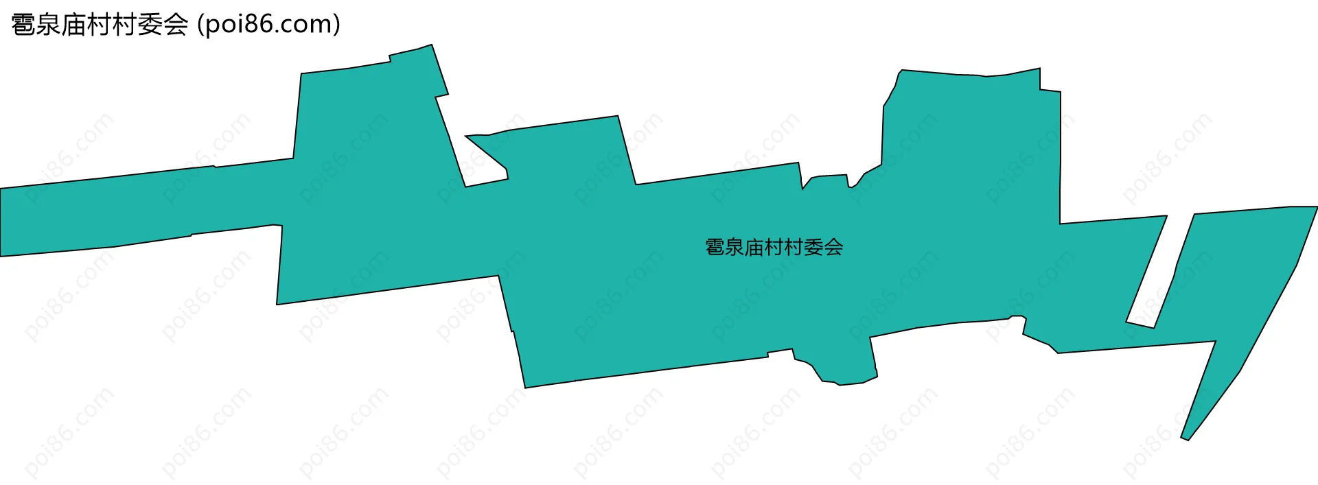 雹泉庙村村委会边界地图