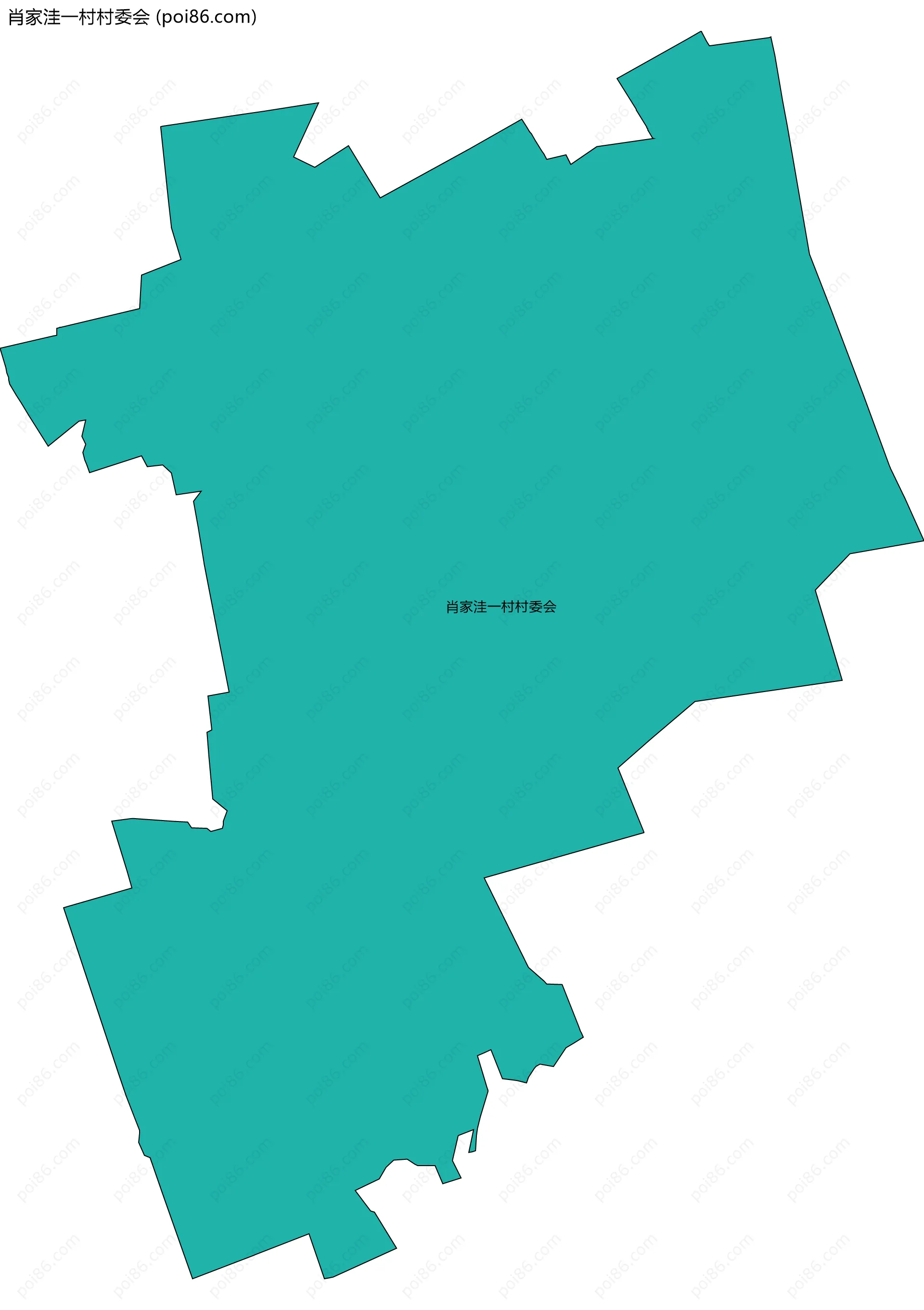 肖家洼一村村委会边界地图