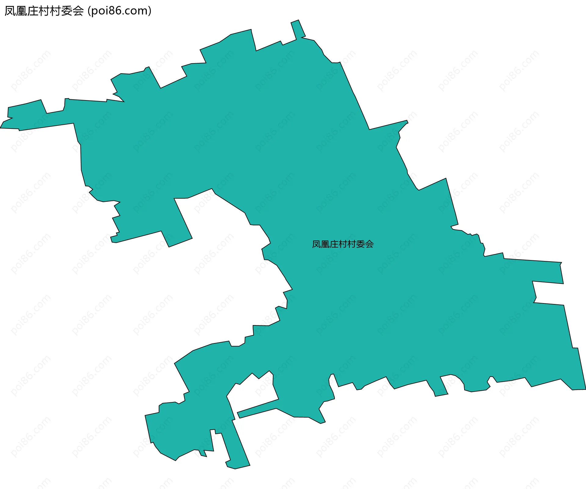 凤凰庄村村委会边界地图