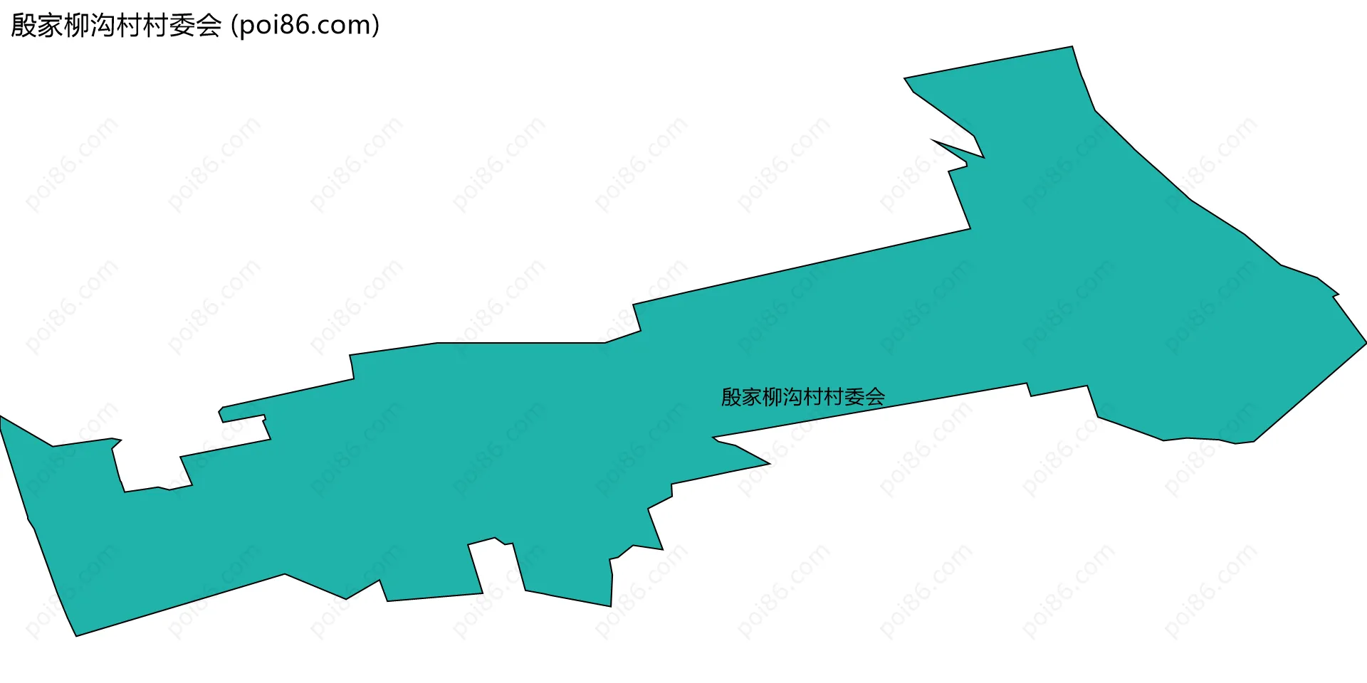 殷家柳沟村村委会边界地图