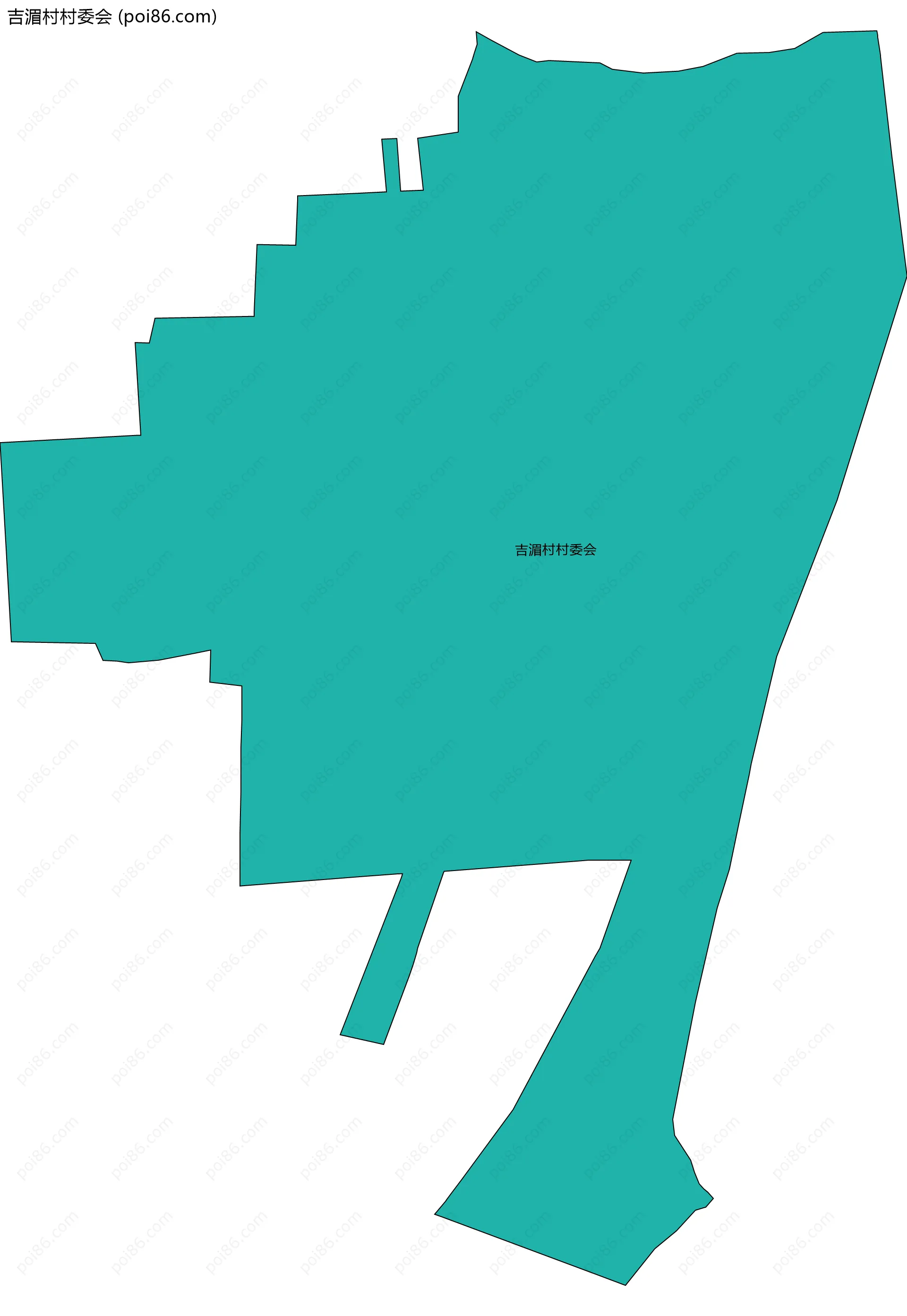 吉湄村村委会边界地图