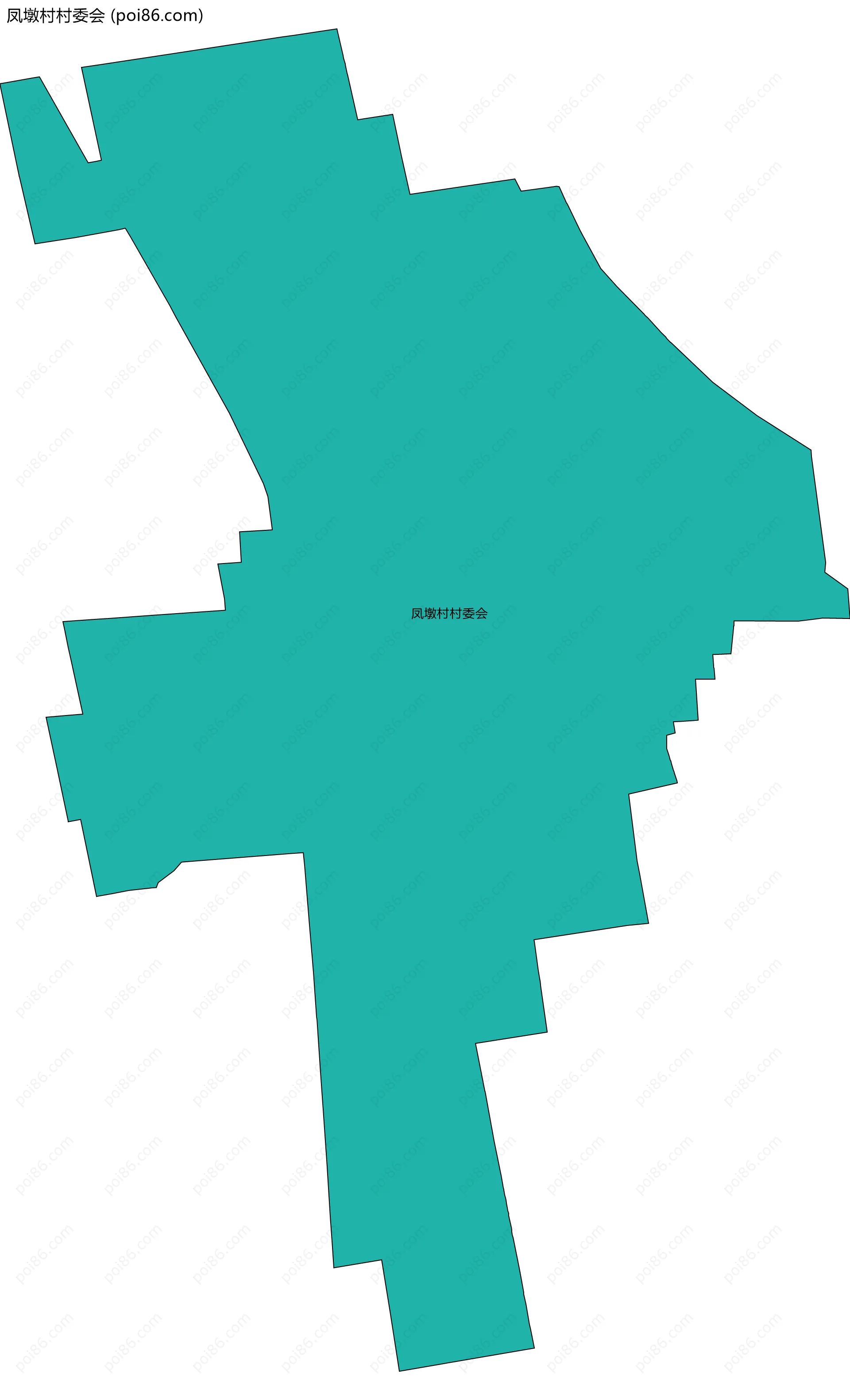 凤墩村村委会边界地图