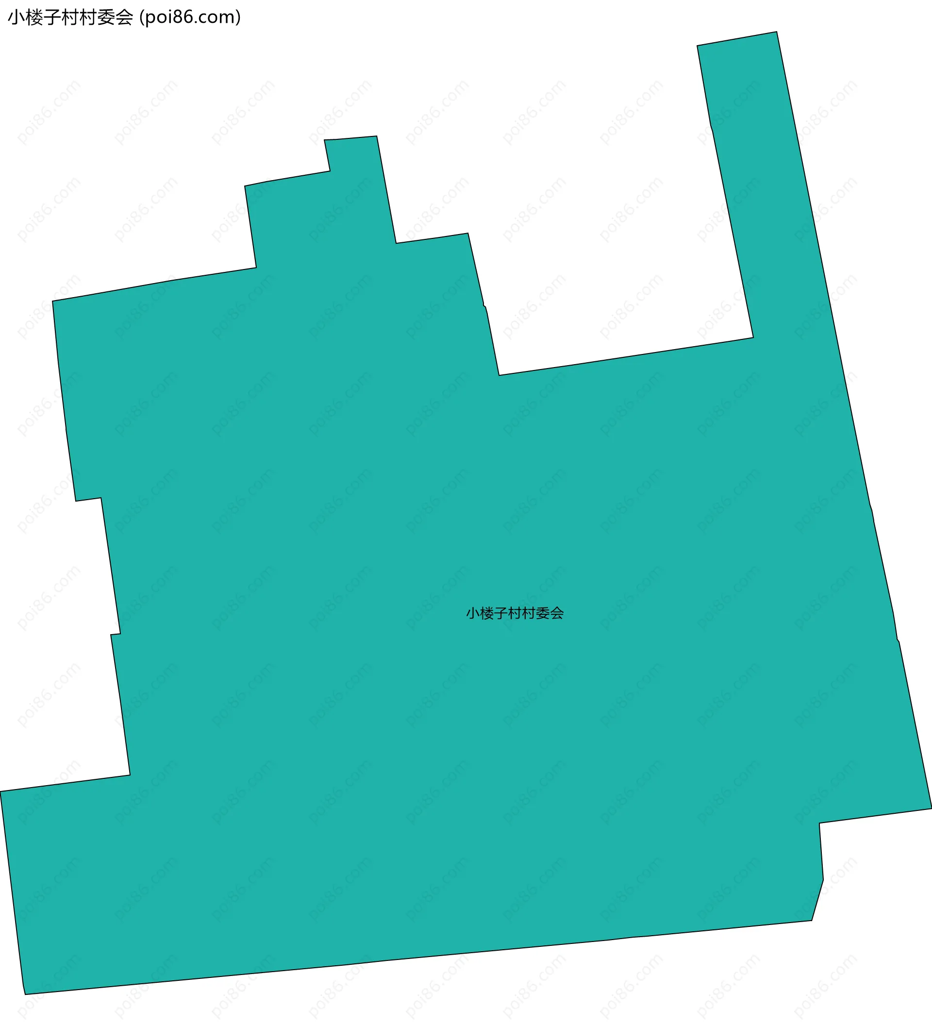 小楼子村村委会边界地图