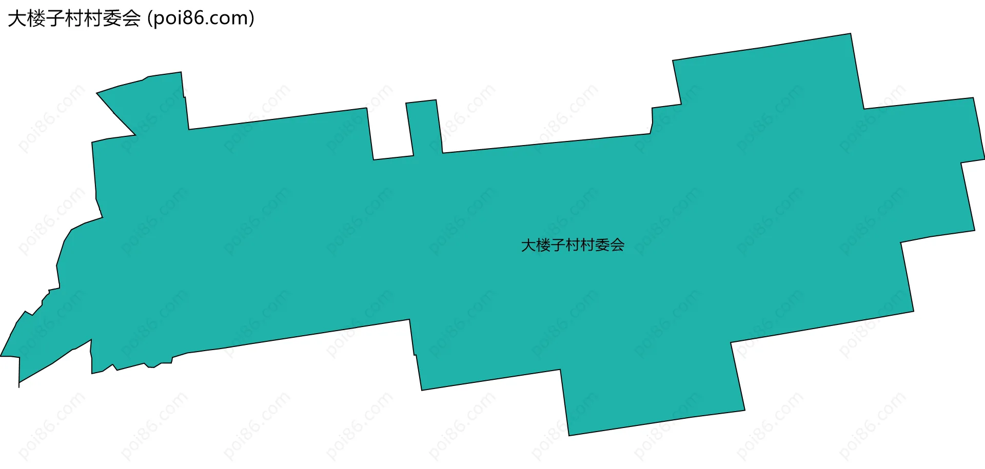 大楼子村村委会边界地图