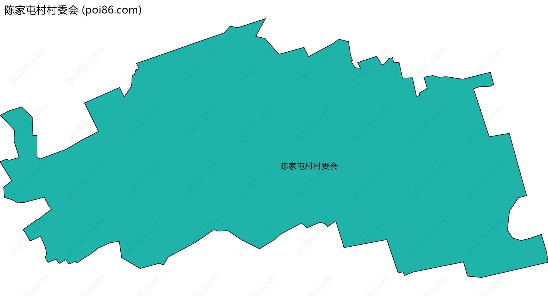 陈家屯村村委会边界地图