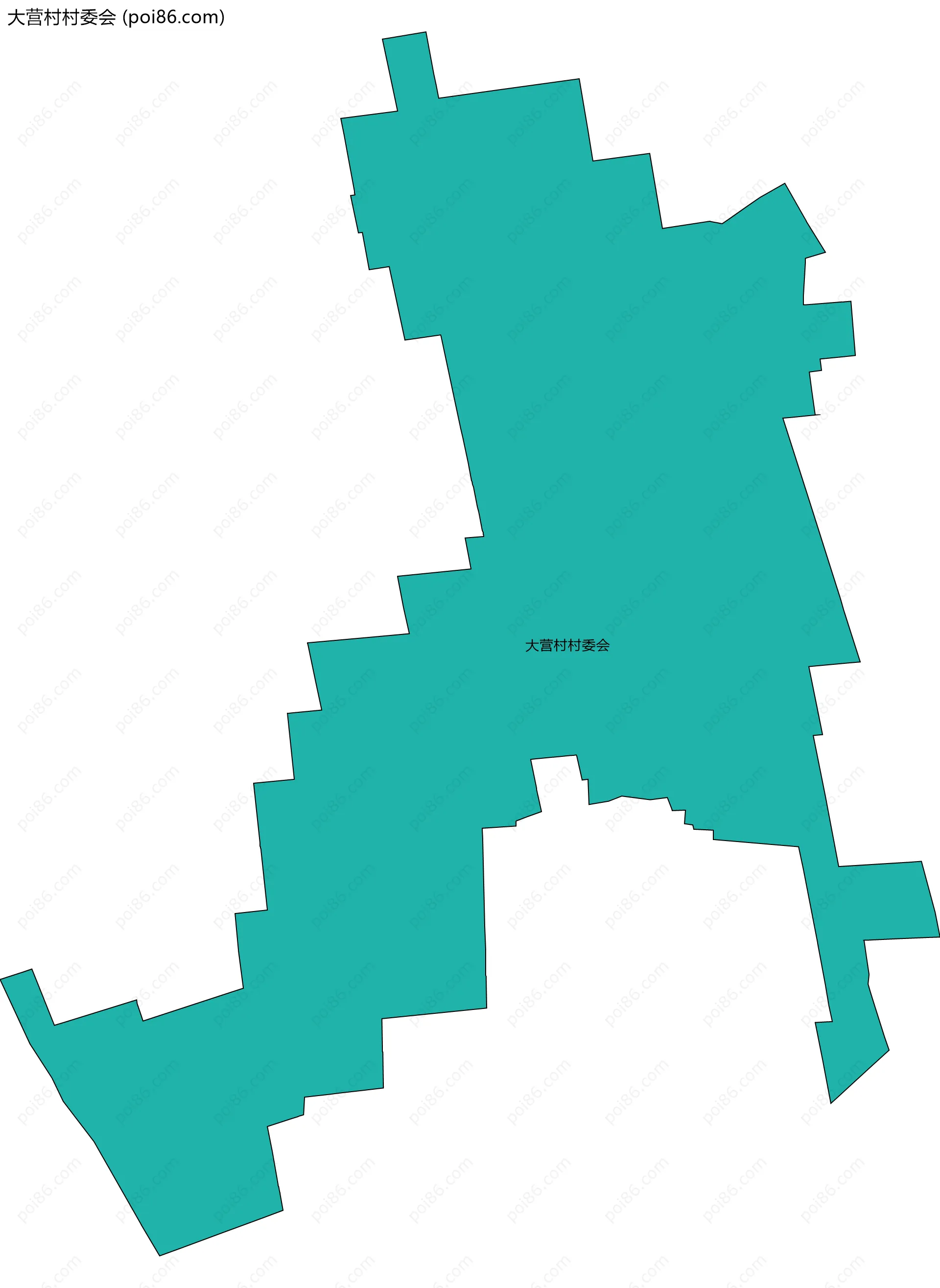 大营村村委会边界地图