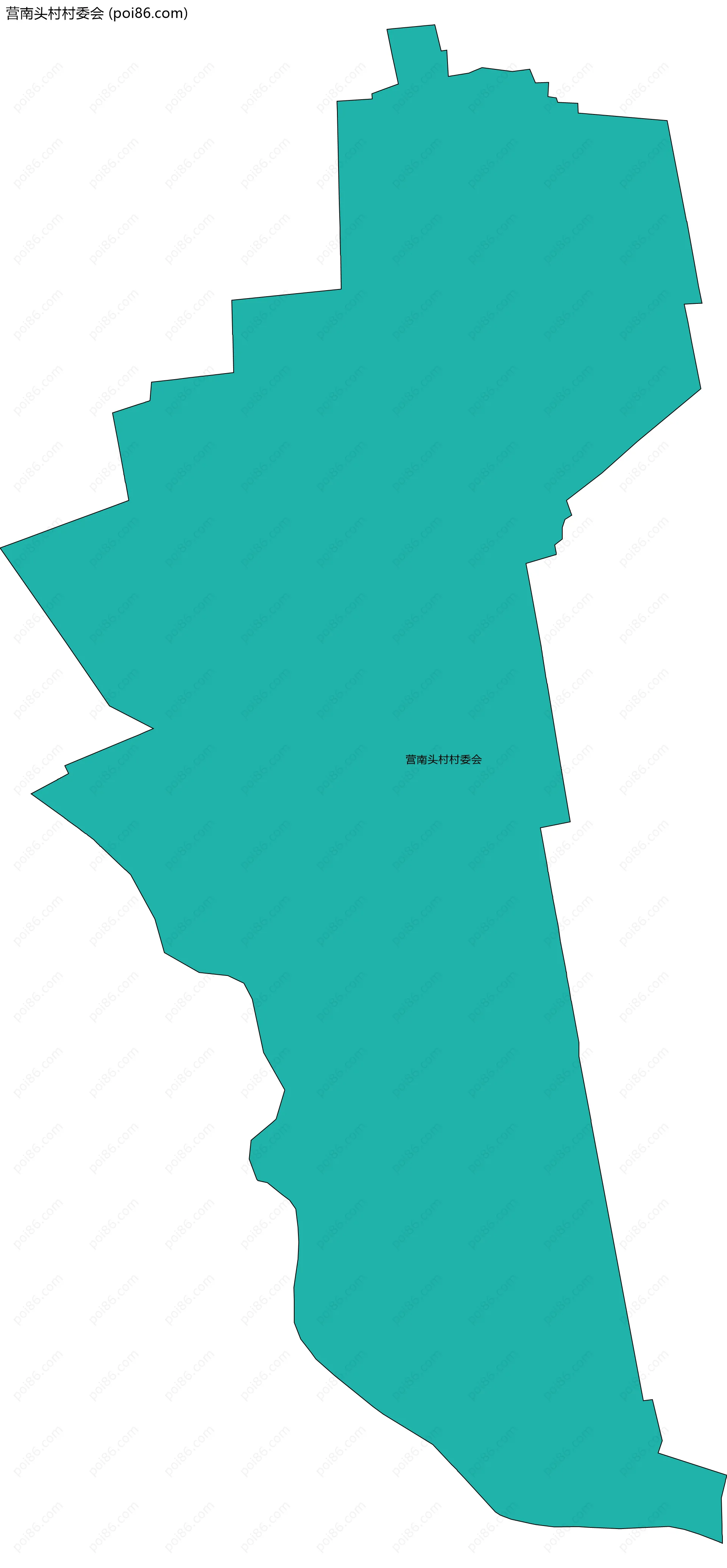 营南头村村委会边界地图