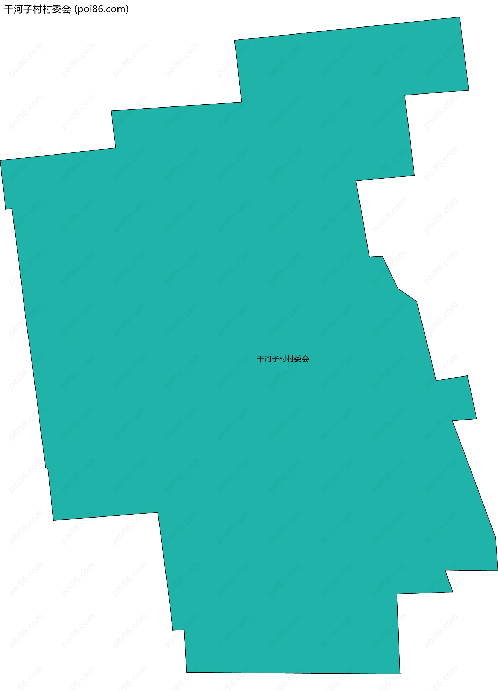 干河子村村委会边界地图