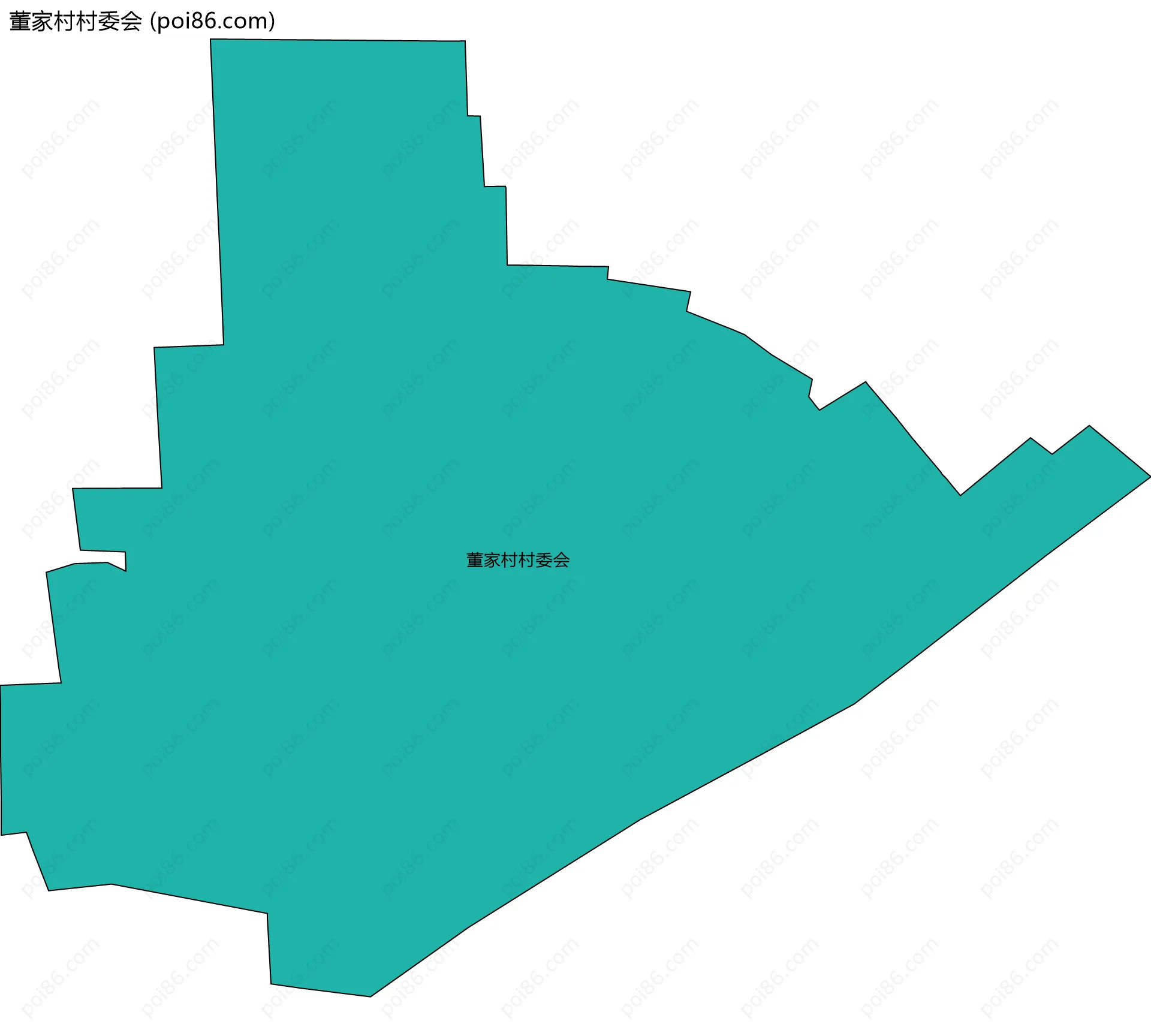 董家村村委会边界地图
