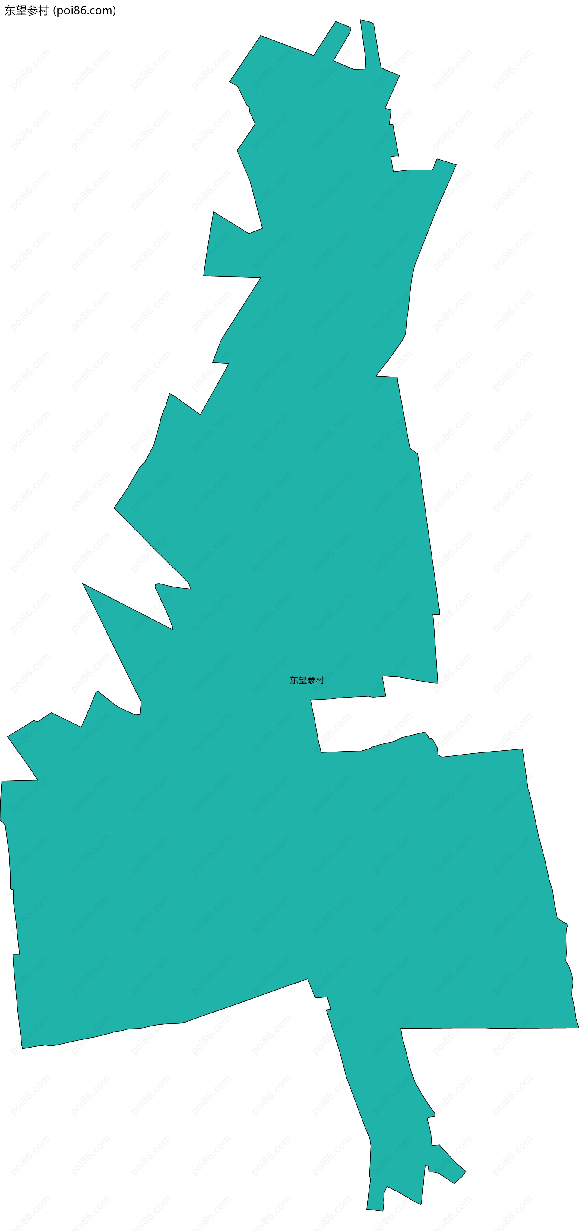 东望参村边界地图