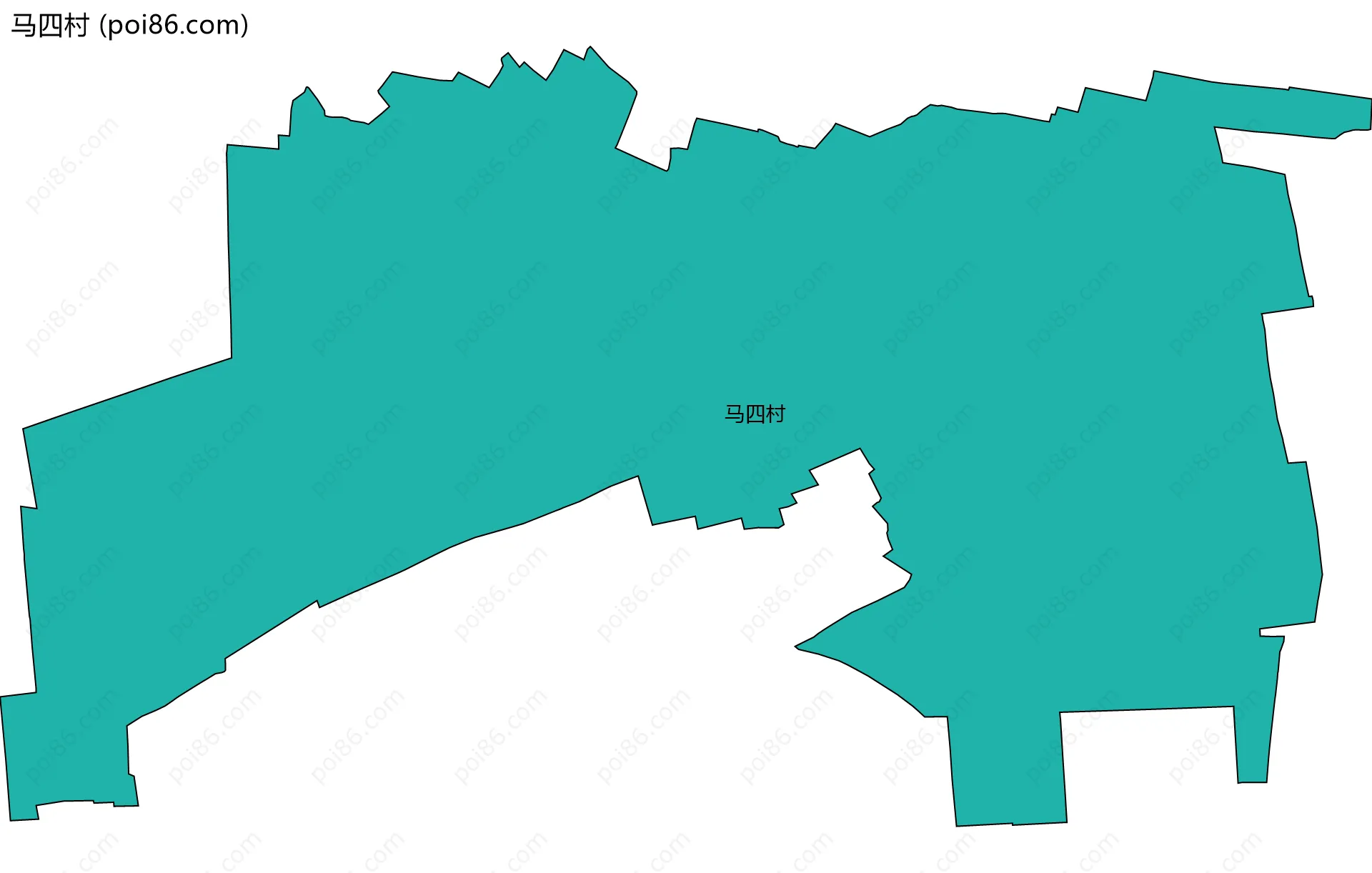 马四村边界地图