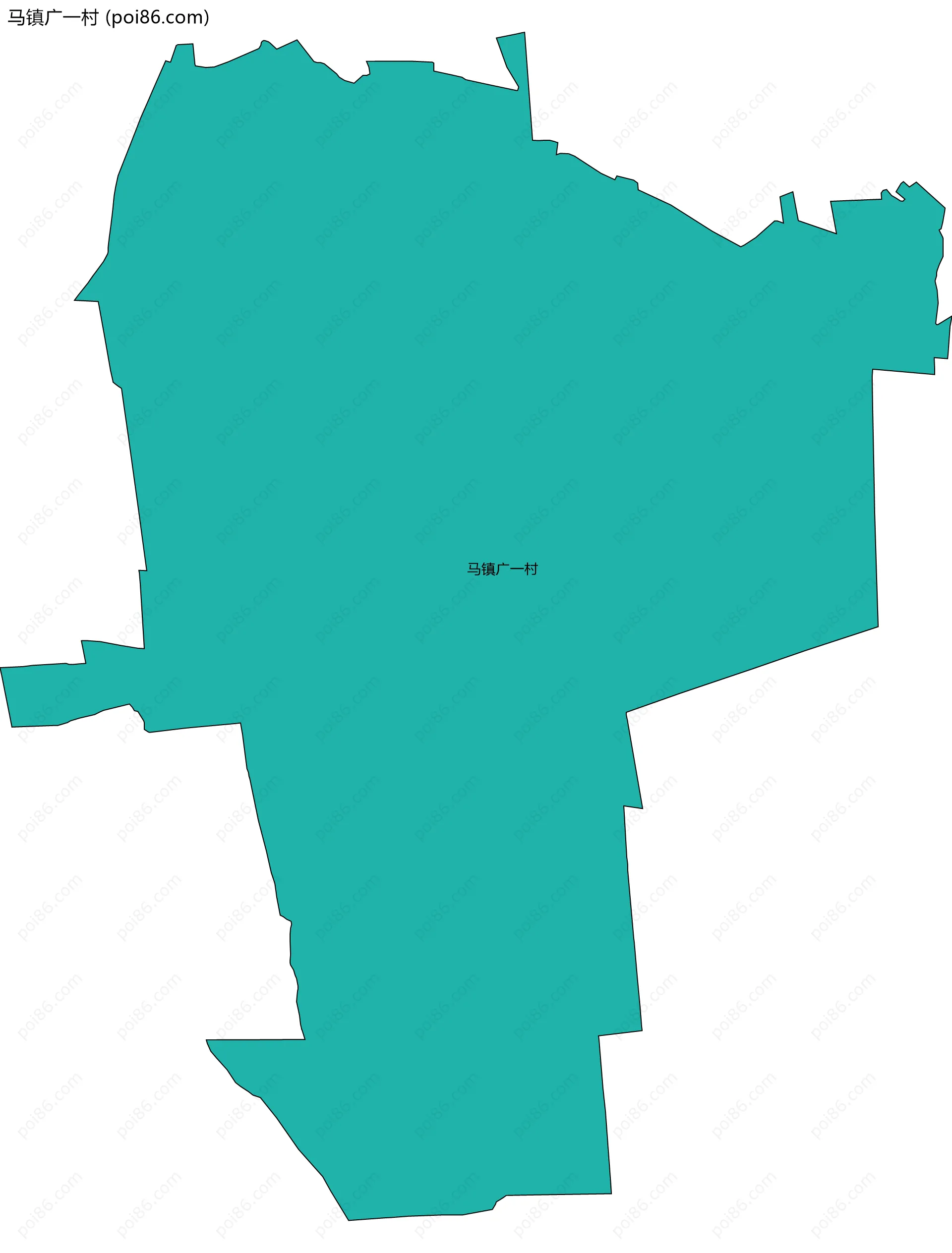 马镇广一村边界地图