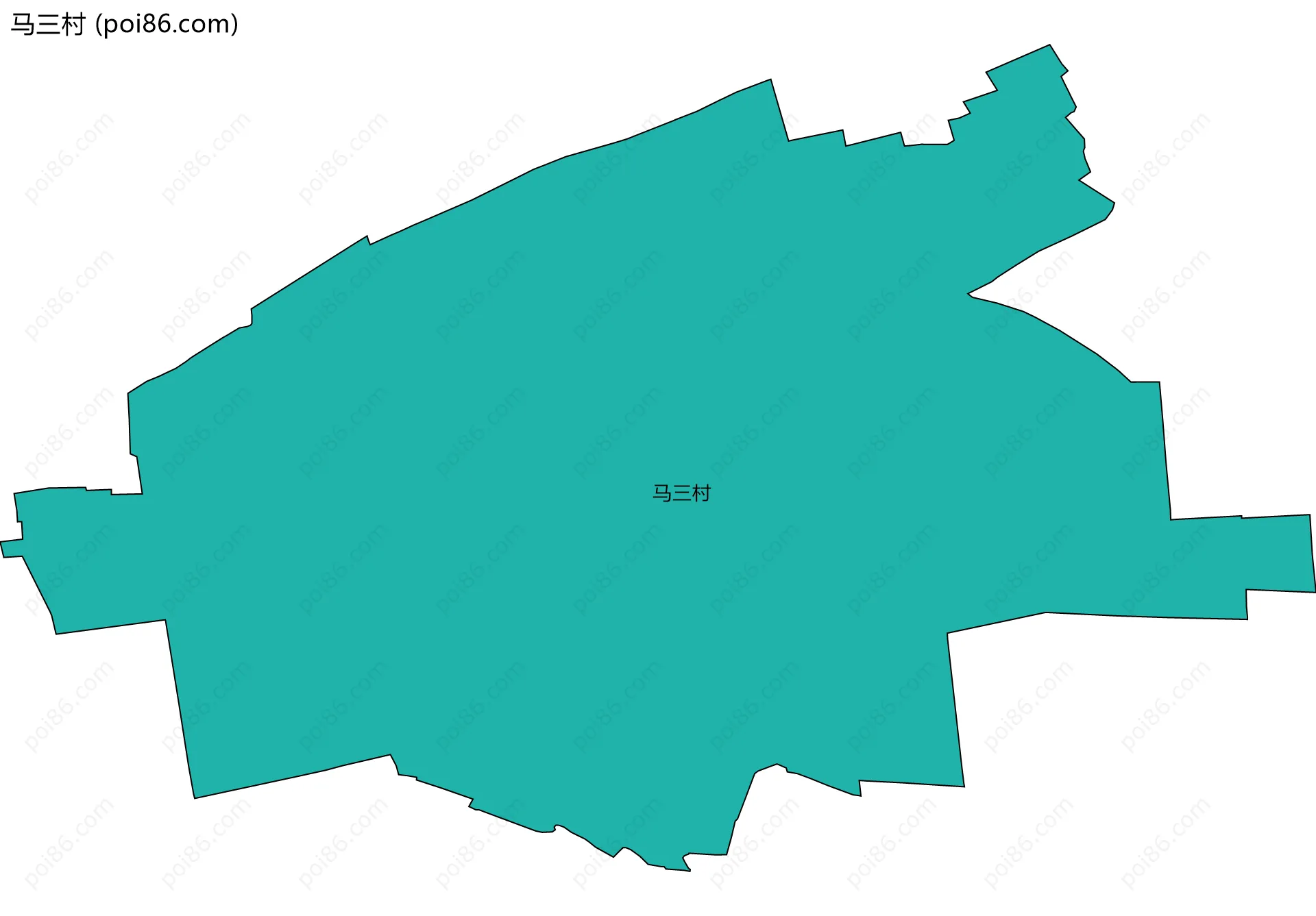 马三村边界地图
