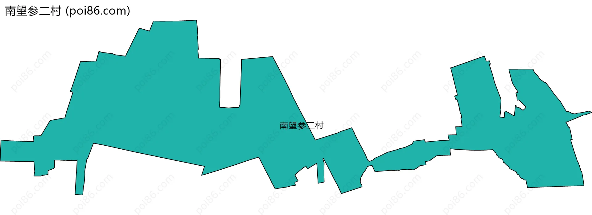 南望参二村边界地图