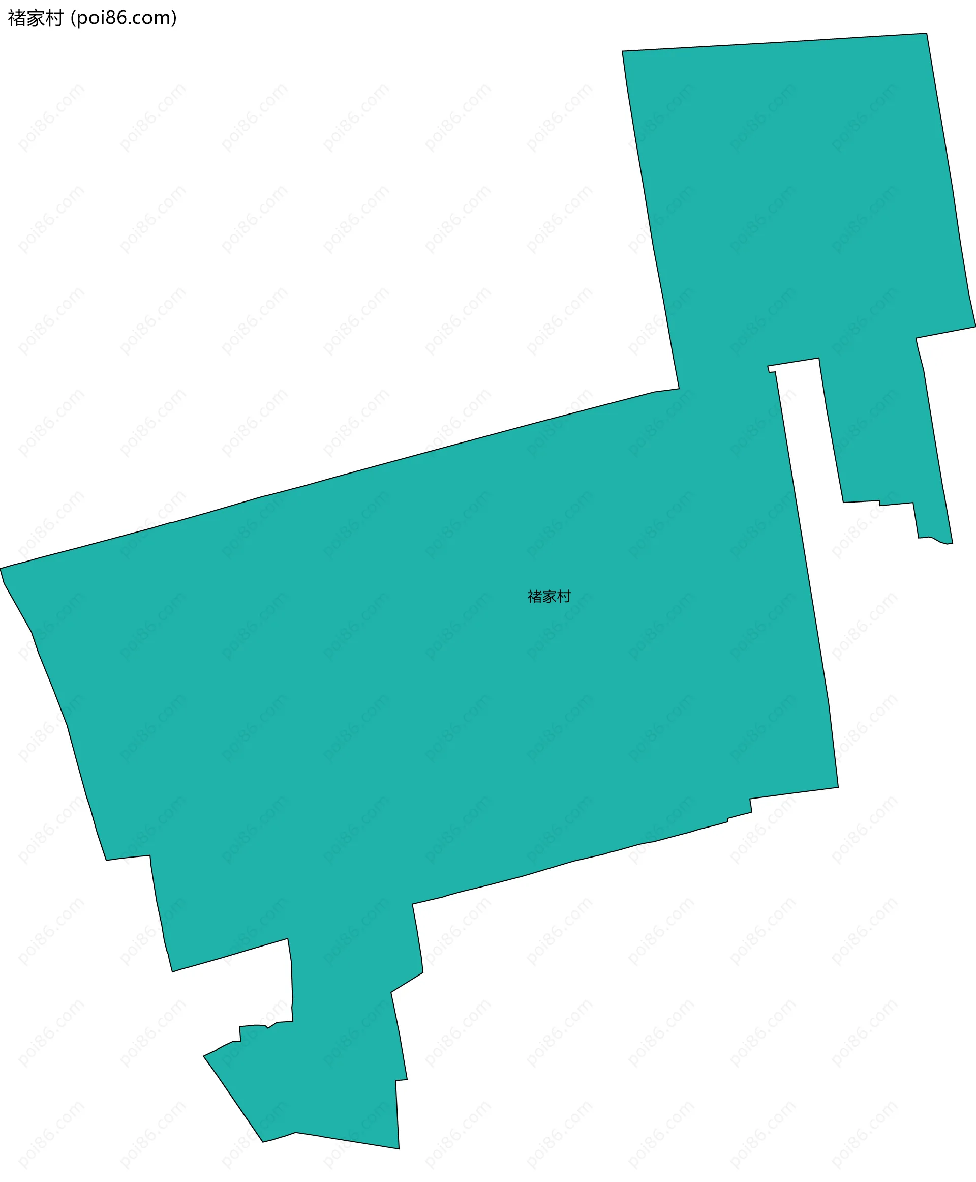 禇家村边界地图