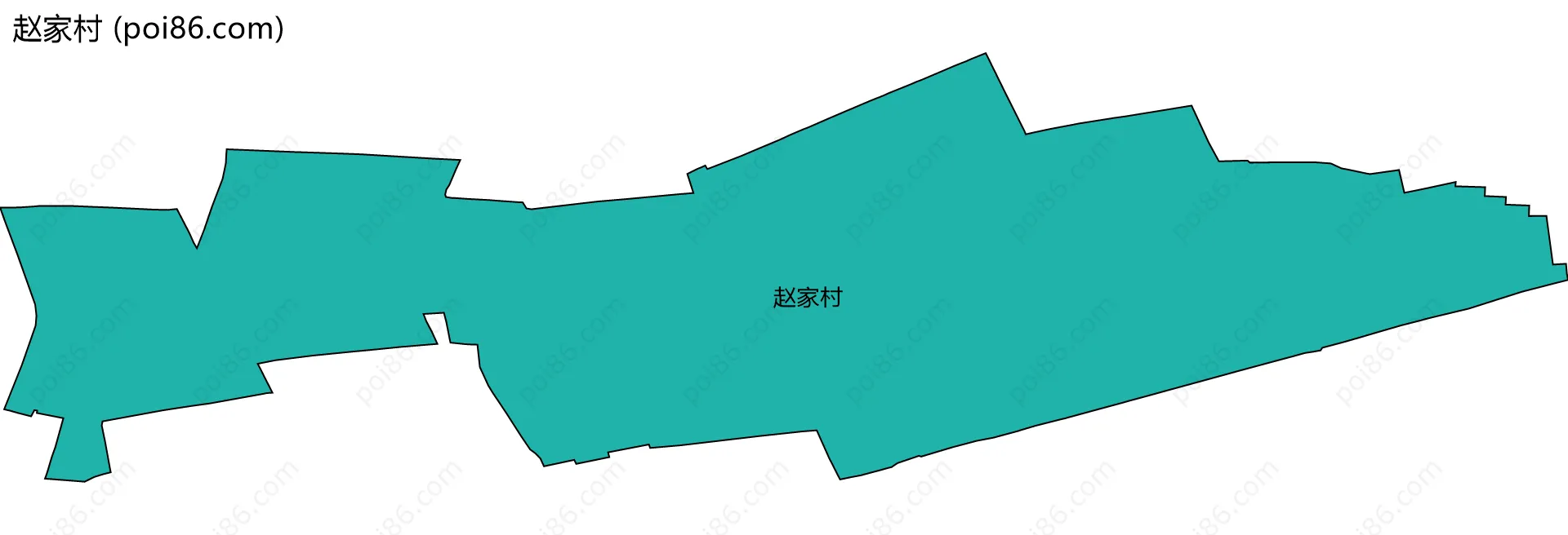 赵家村边界地图