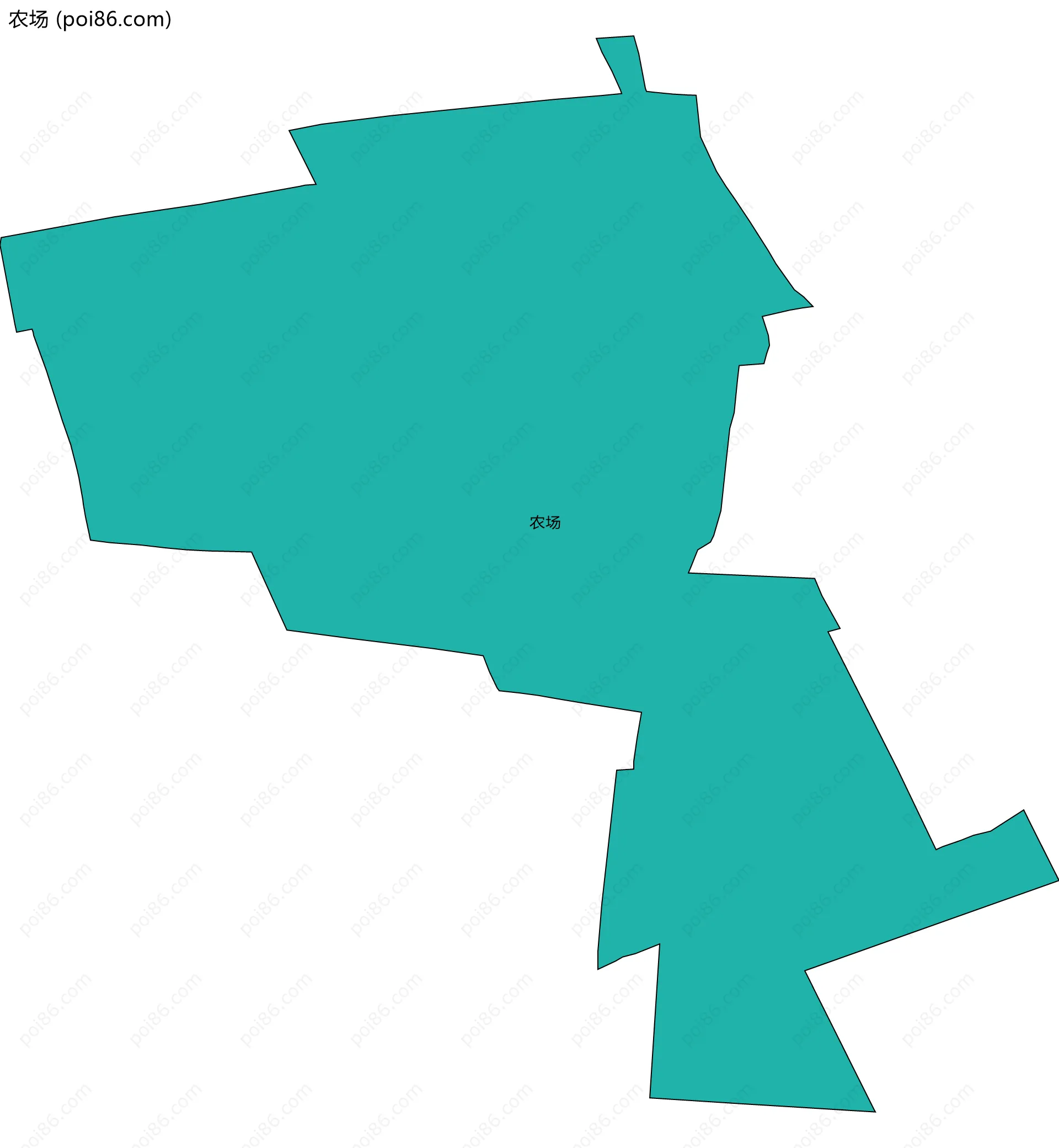 农场边界地图
