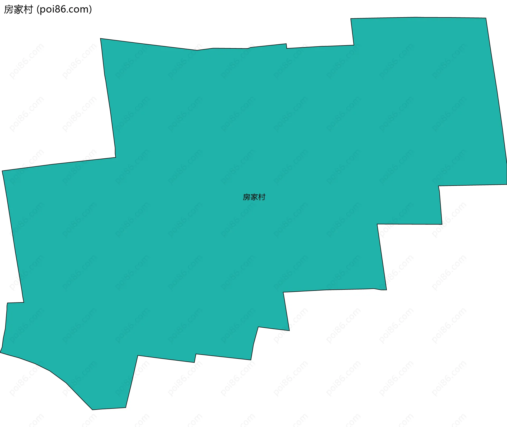 房家村边界地图