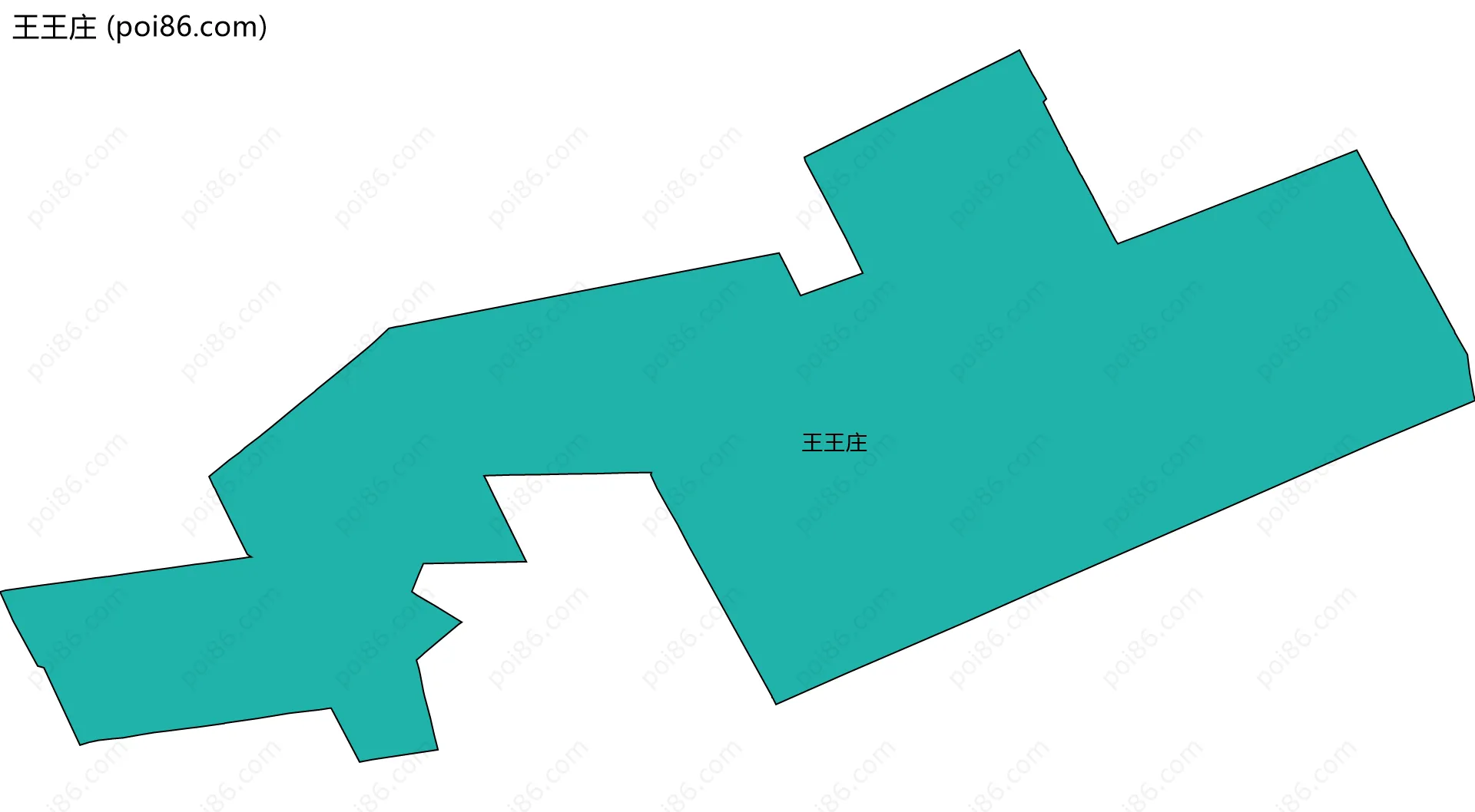 王王庄边界地图
