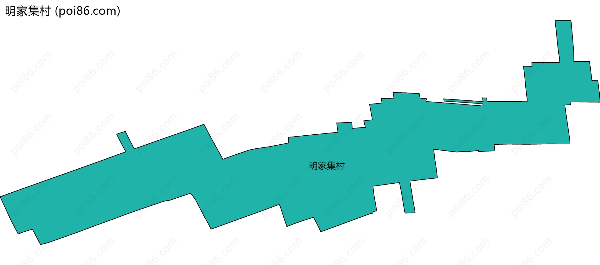 明家集村边界地图