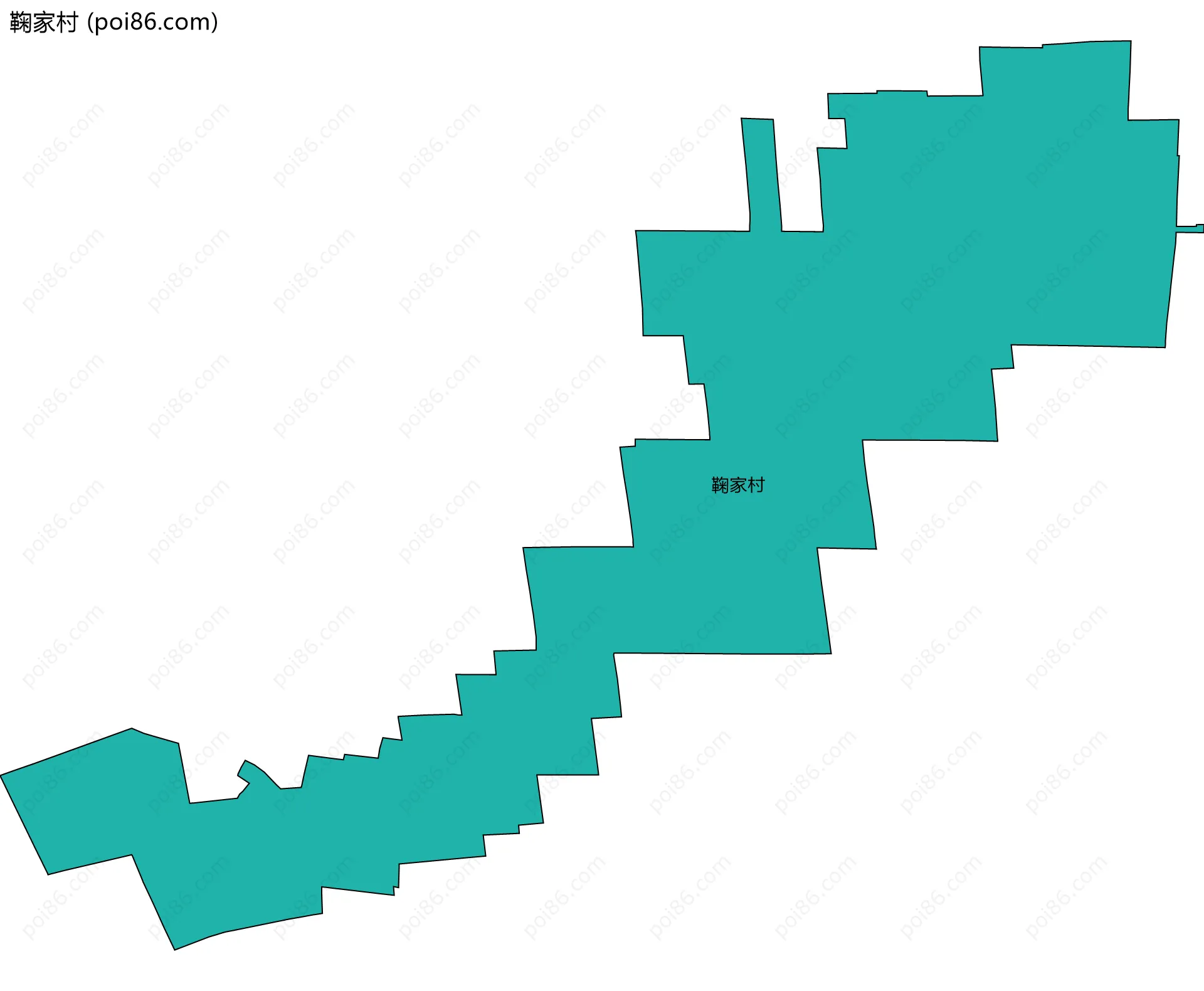 鞠家村边界地图