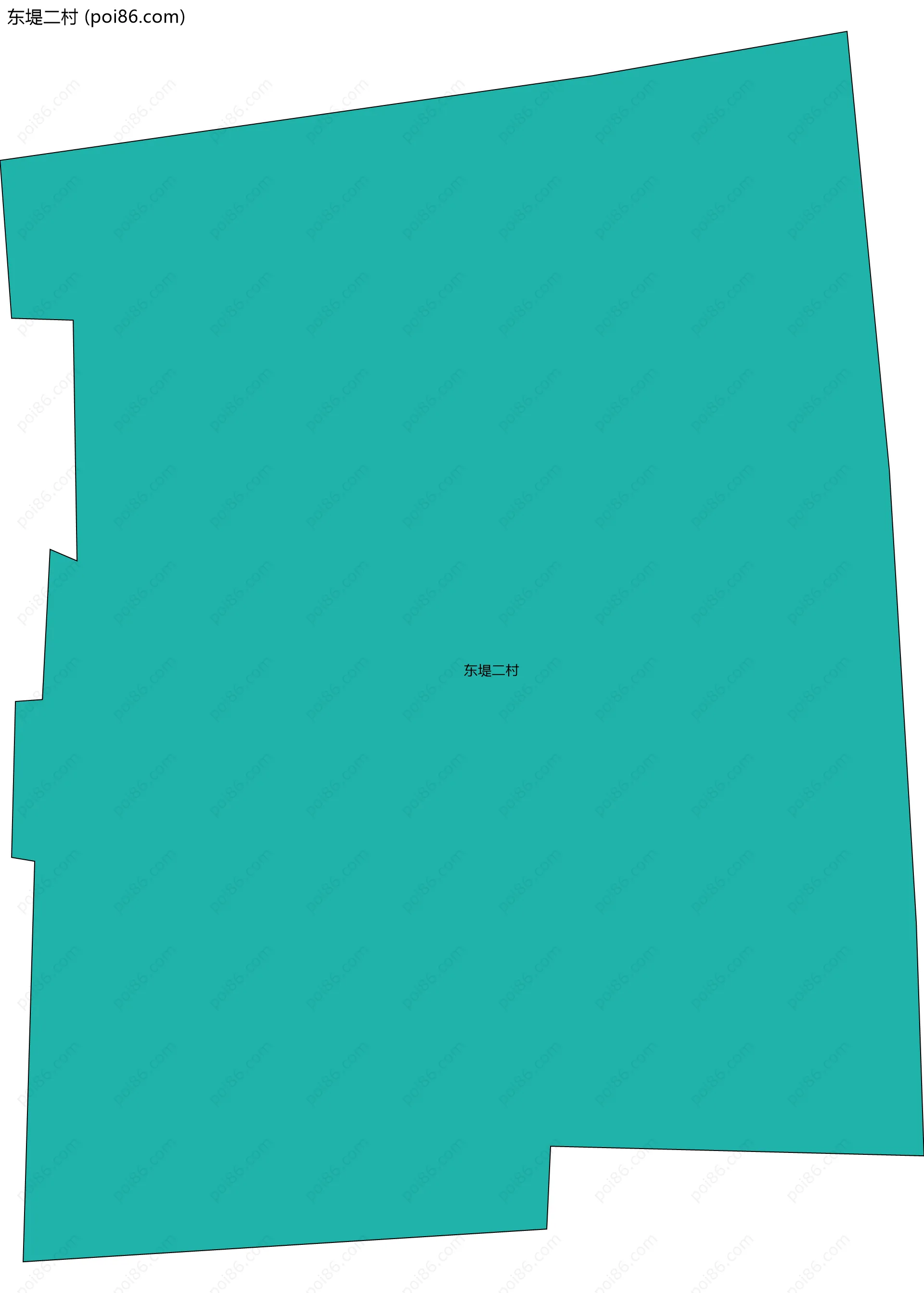 东堤二村边界地图