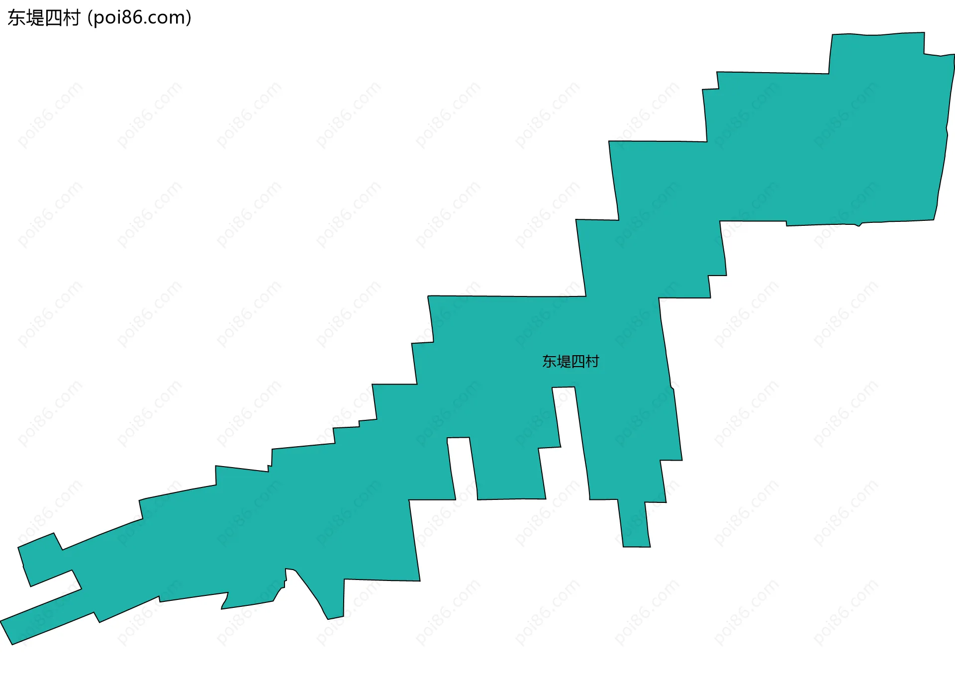 东堤四村边界地图