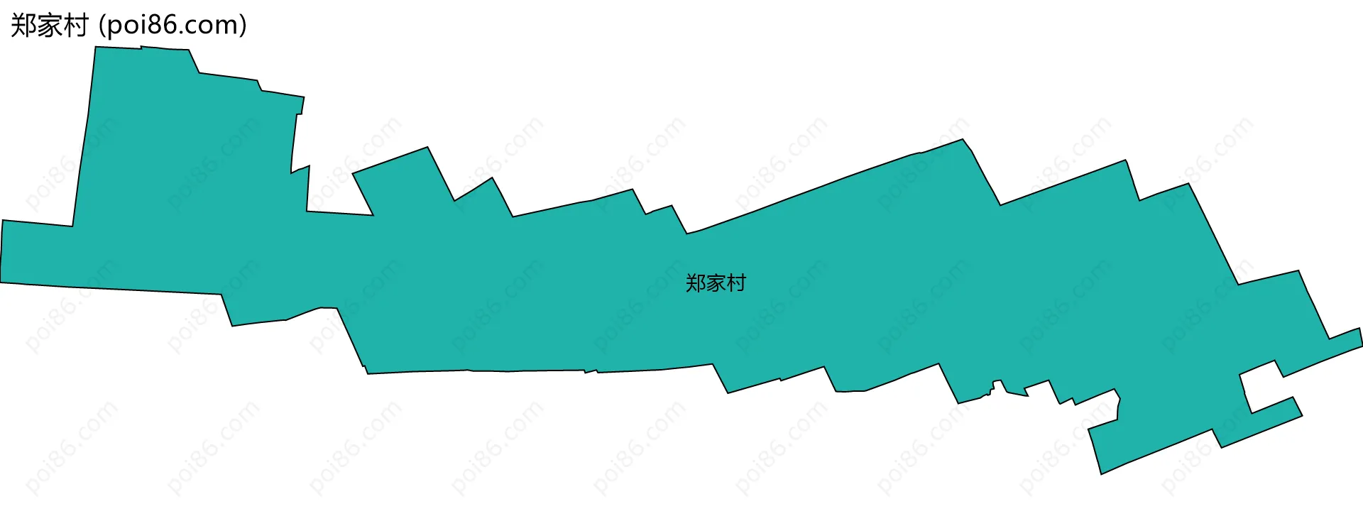 郑家村边界地图