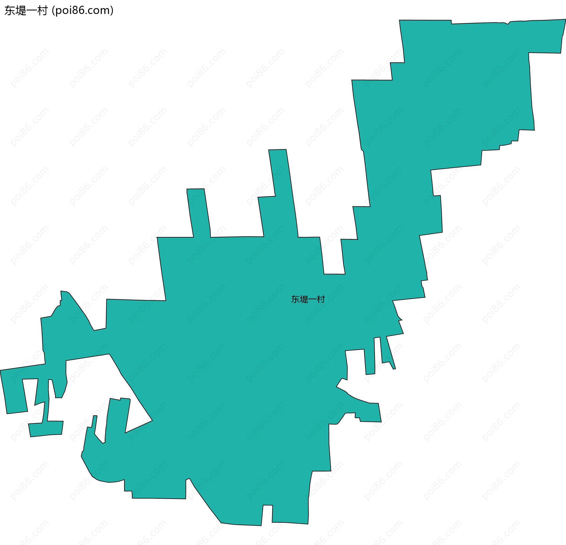 东堤一村边界地图