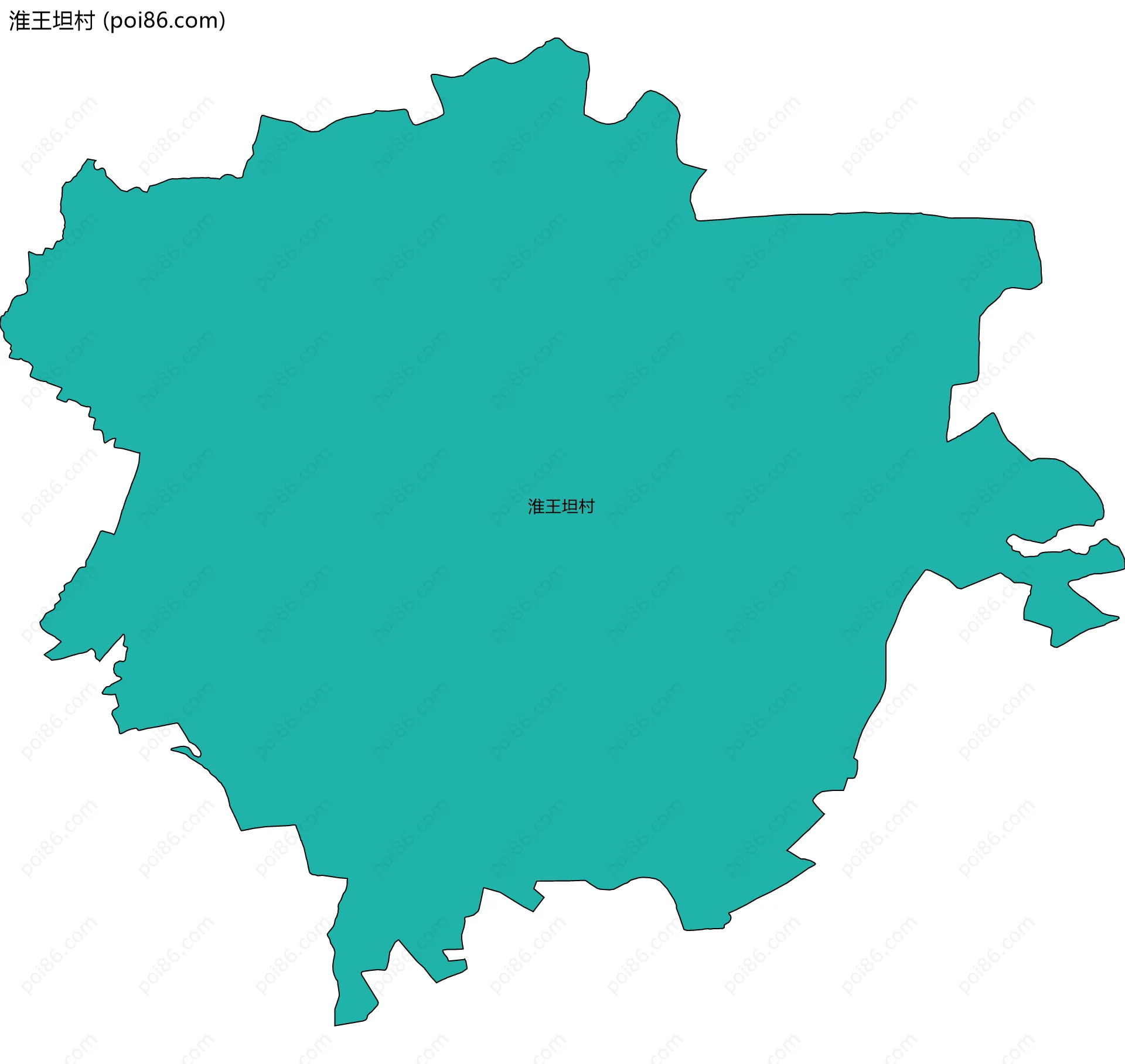 淮王坦村边界地图