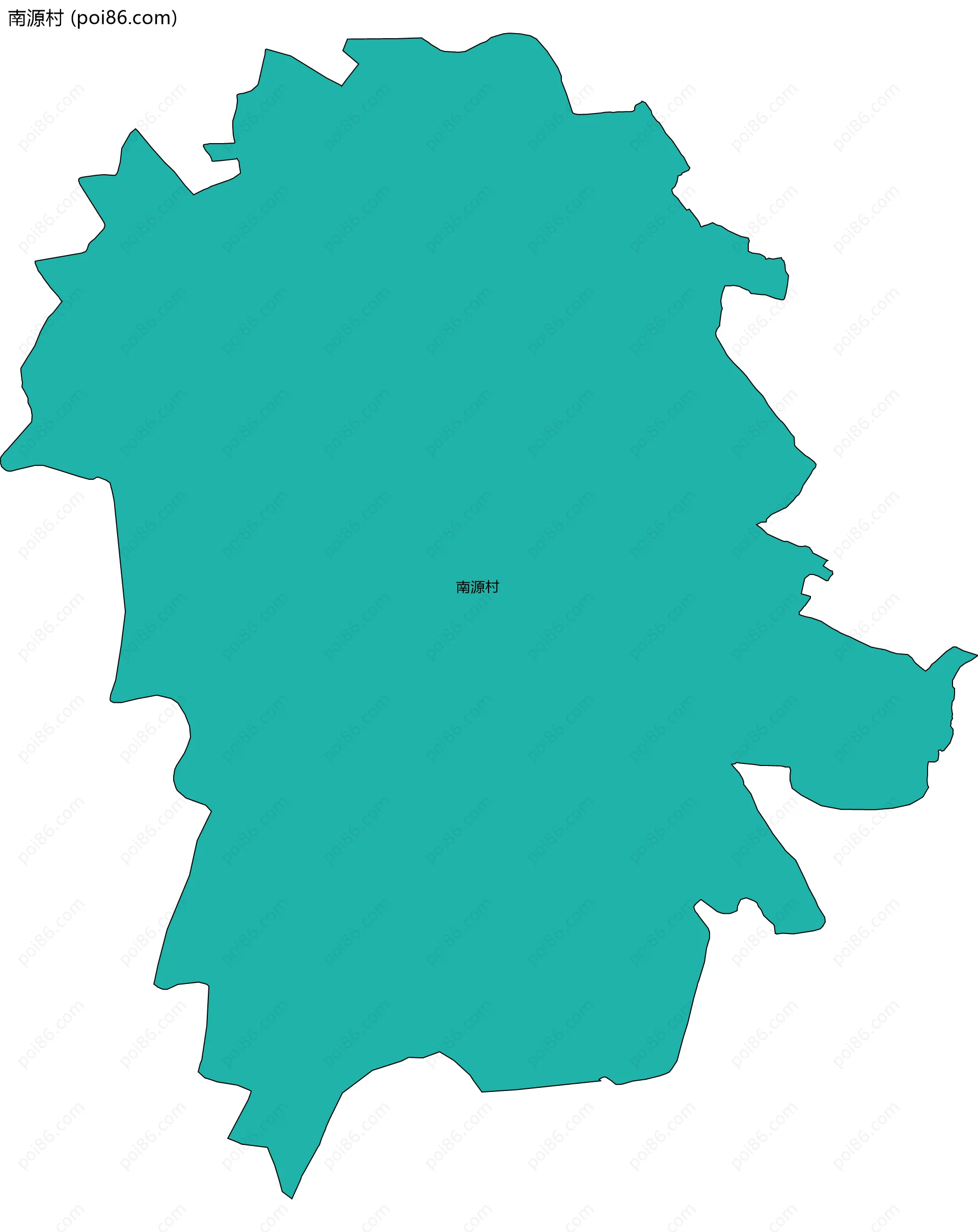 南源村边界地图