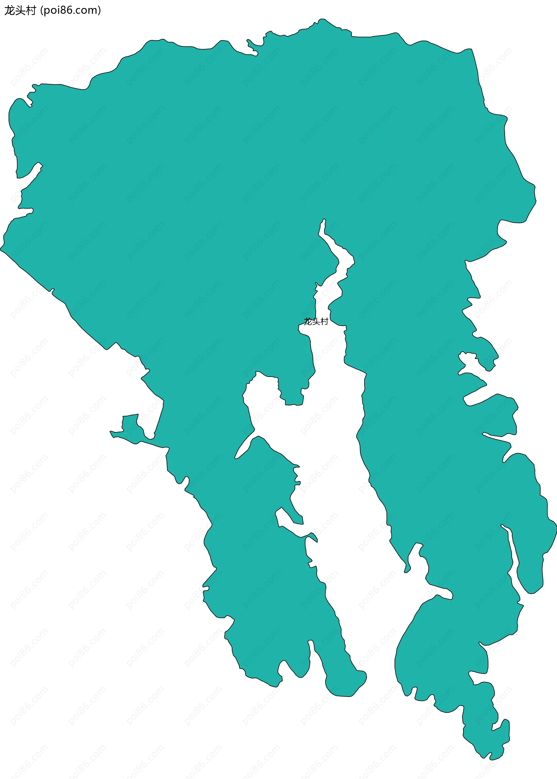 龙头村边界地图