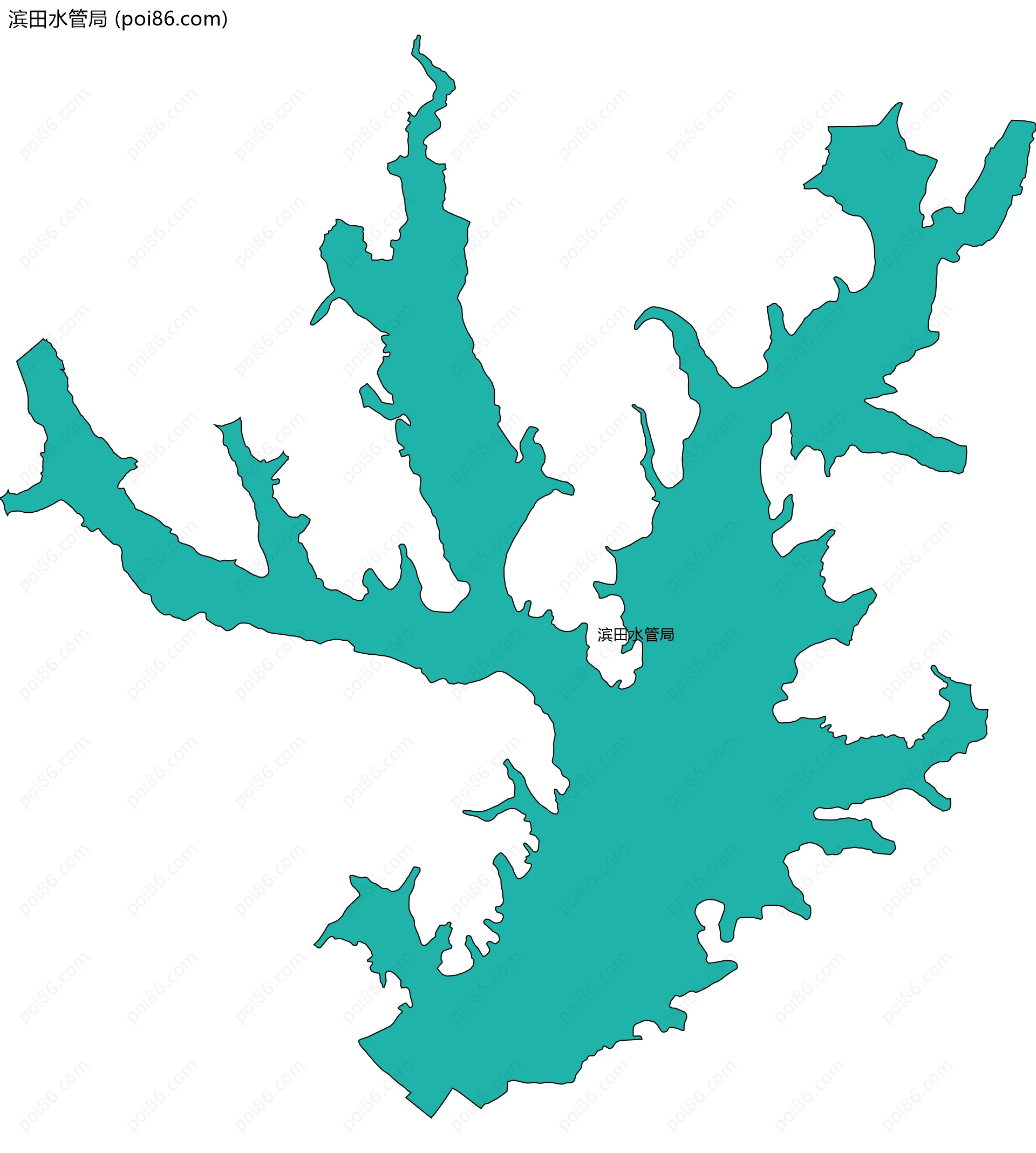 滨田水管局边界地图