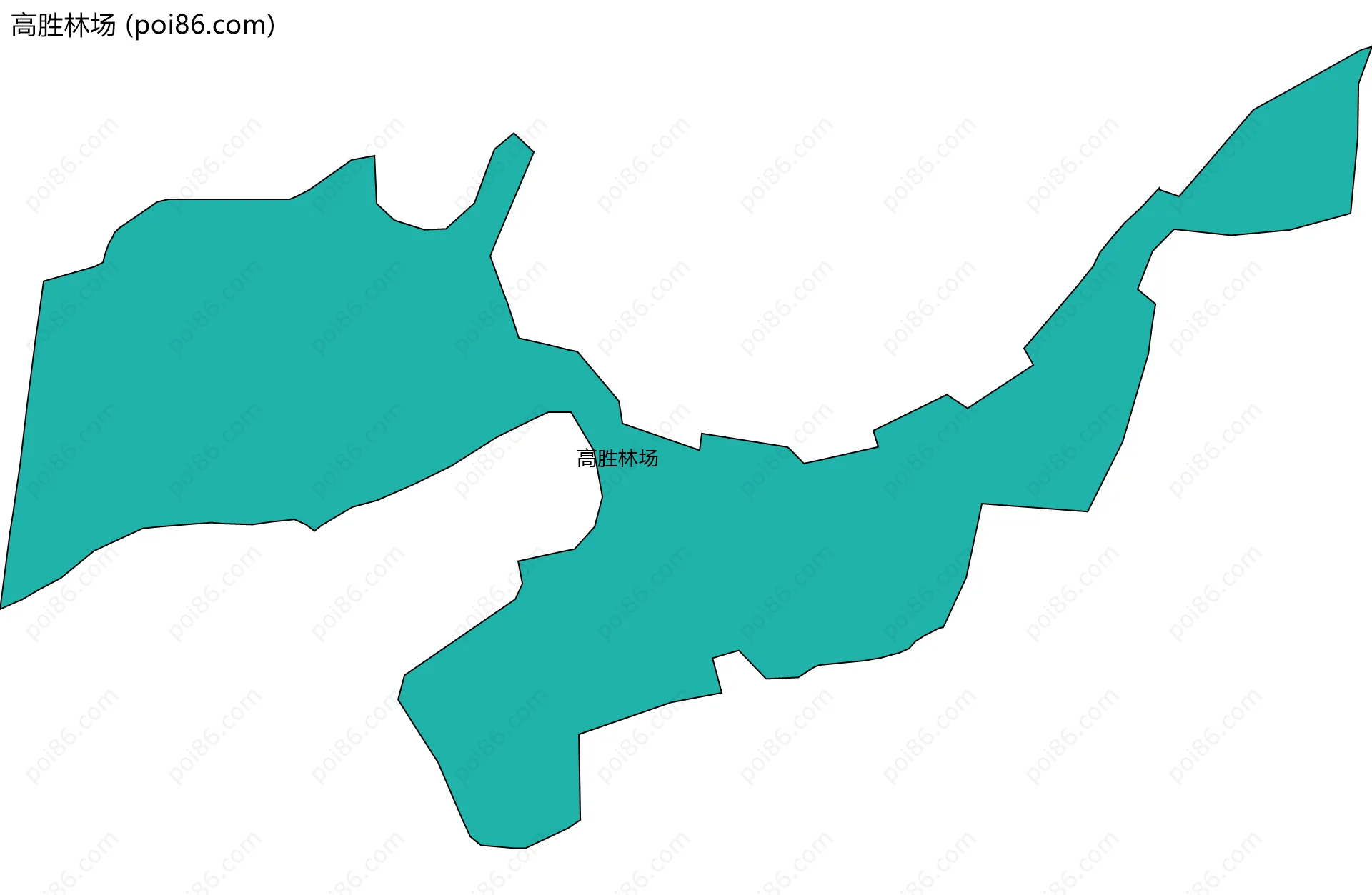 高胜林场边界地图