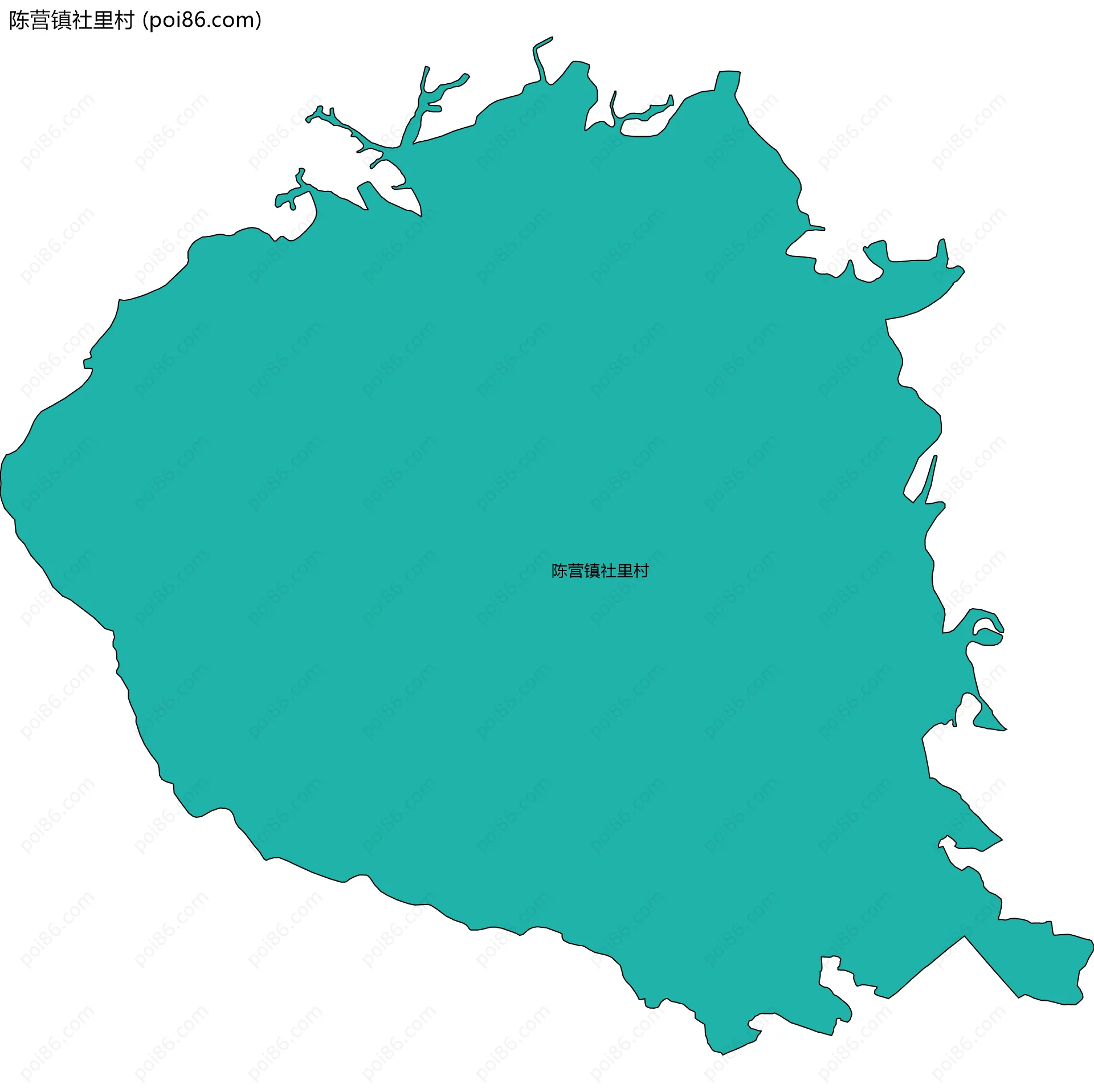 陈营镇社里村边界地图